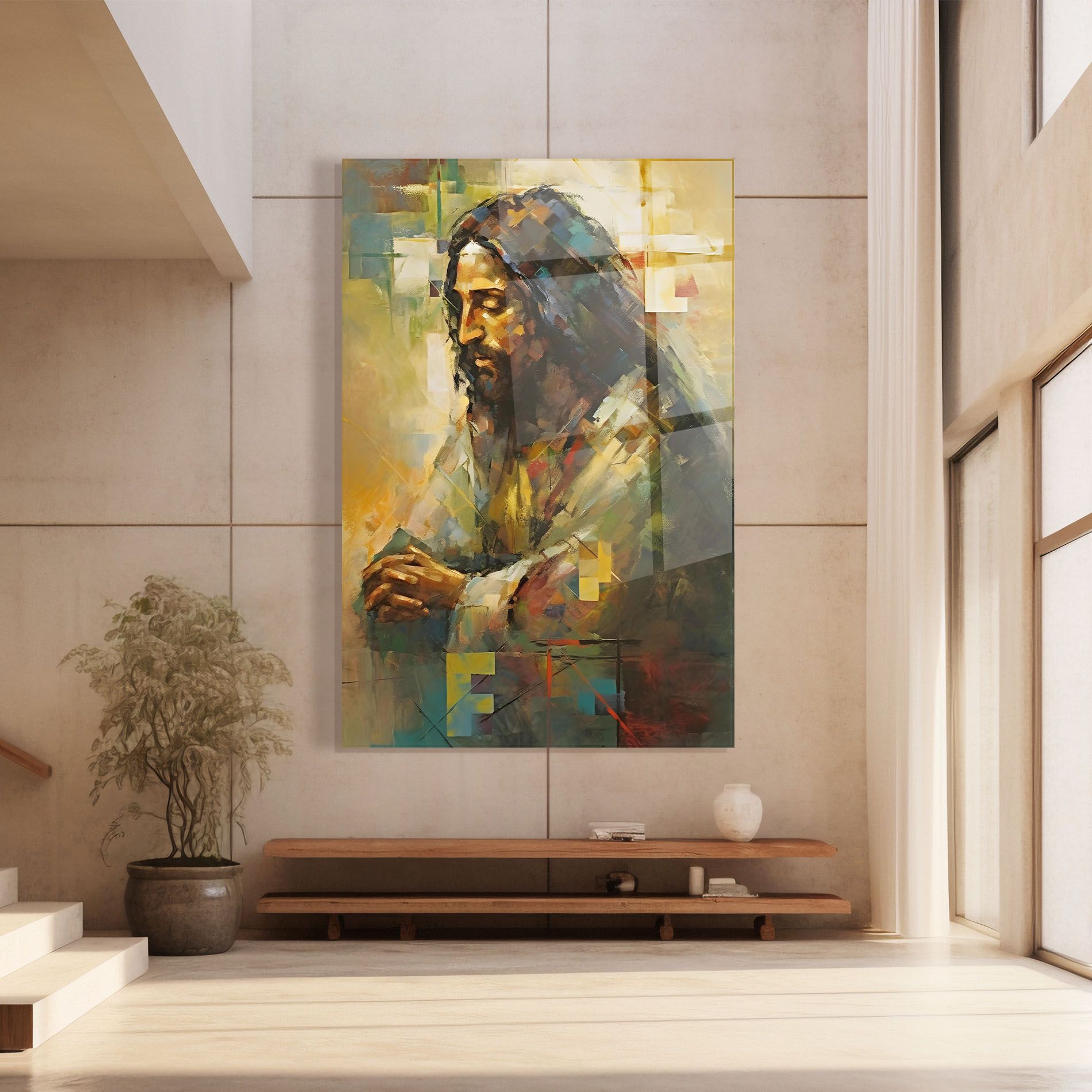 Christ Painting Art mockup 8