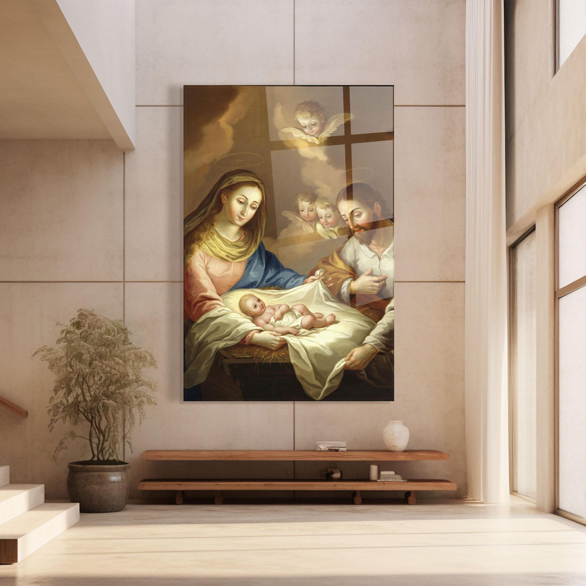 Стъклена картина Devine Reflection mockup 8