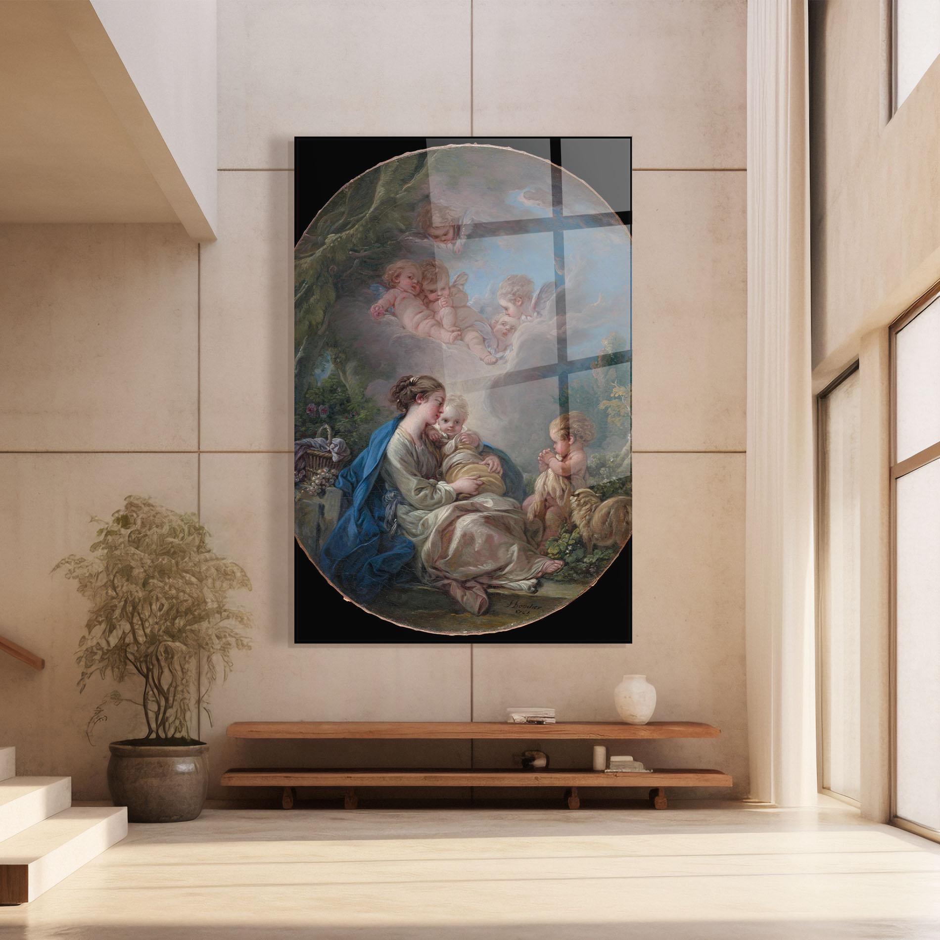 Стъклена картина Religious Circle mockup 8