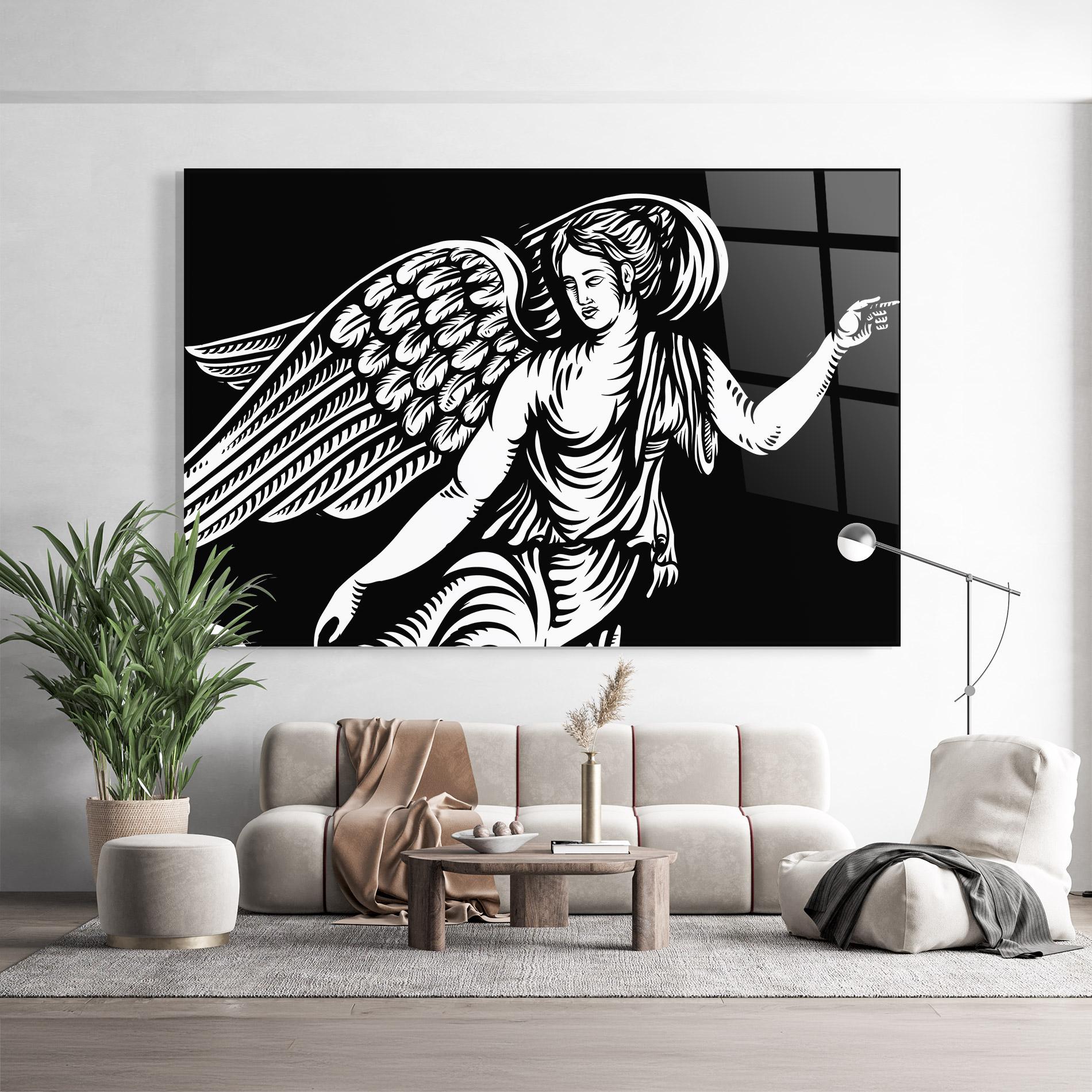 Стъклена картина Angel Point mockup 9