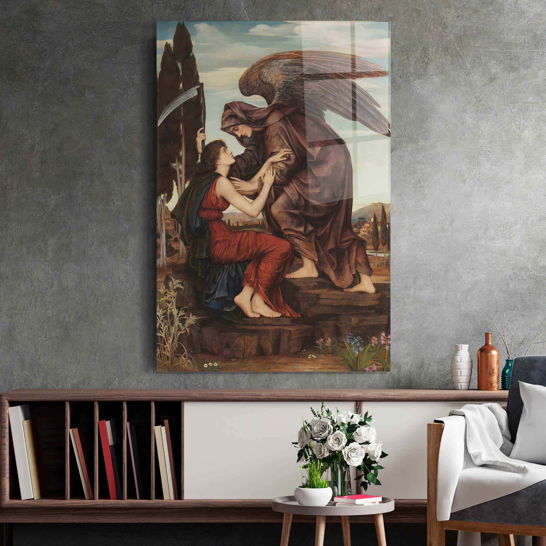 Стъклена картина Angel Of Death mockup 2