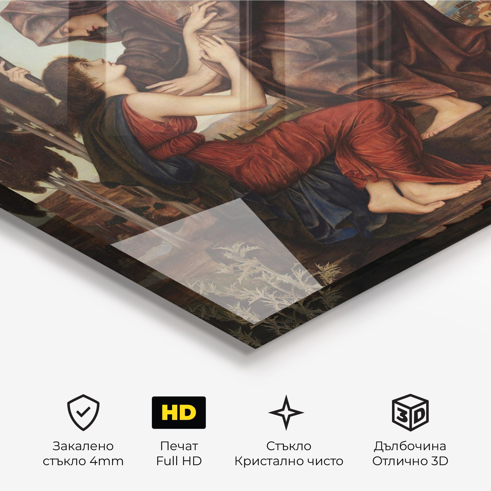 Стъклена картина Angel Of Death mockup 3