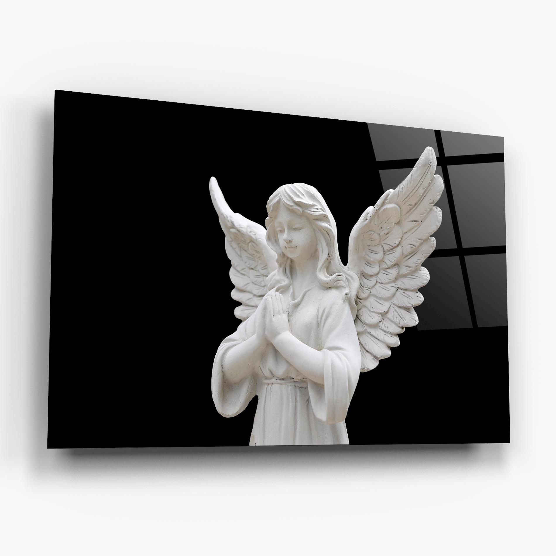 Стъклена картина Pretty Angel Statues mockup 6