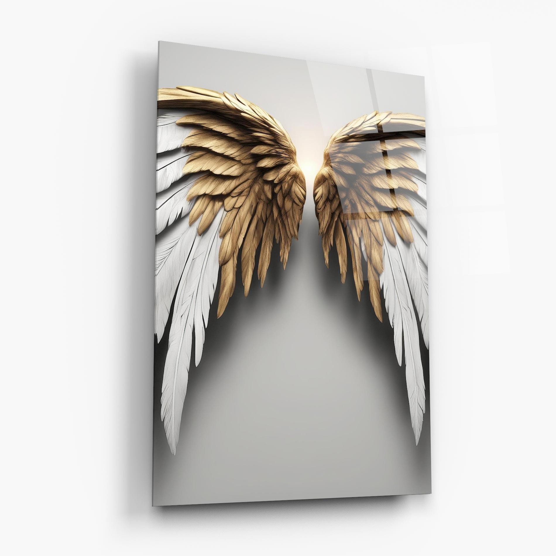 Стъклена картина Realistic Angel Wings mockup 6