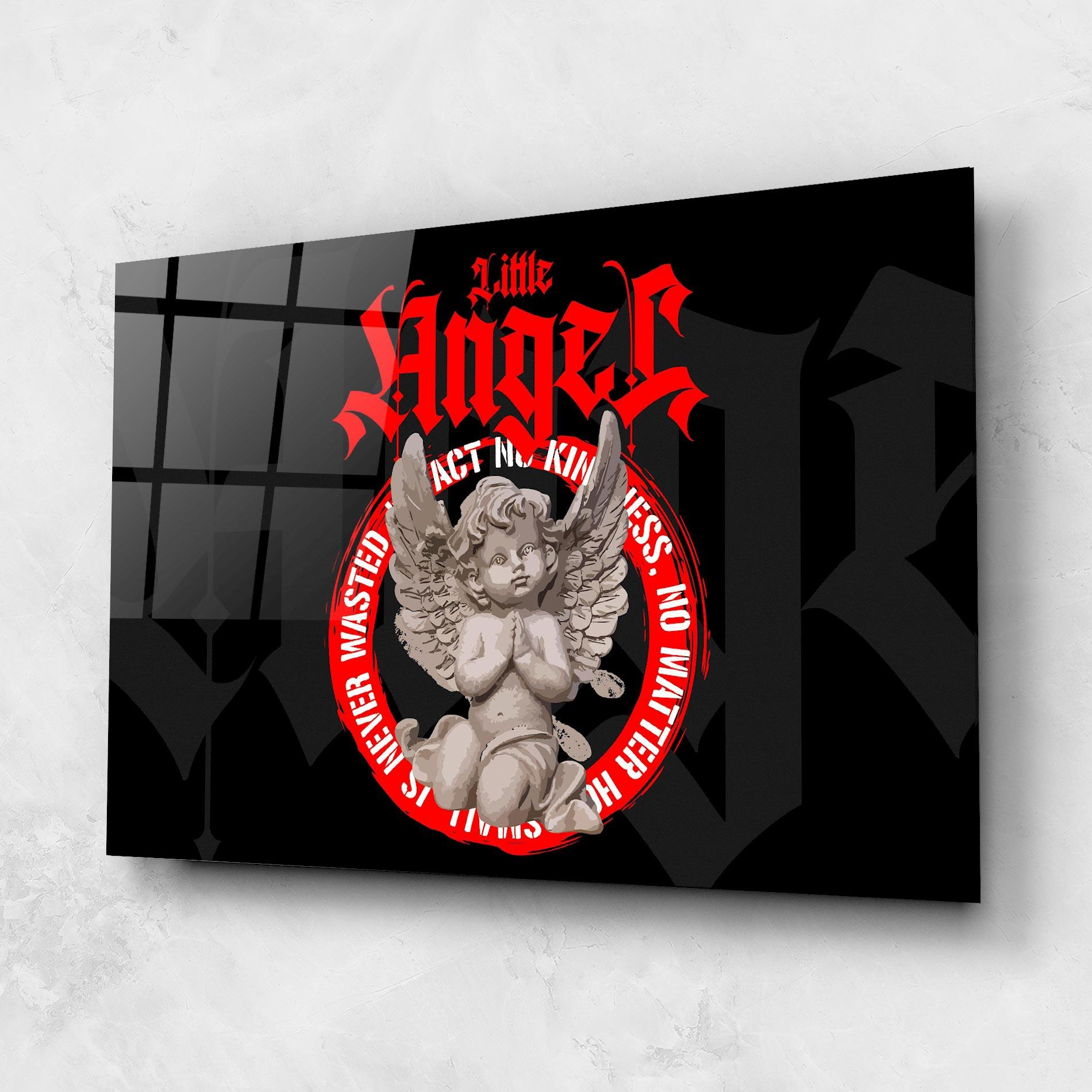 Стъклена картина Little Angel mockup 1