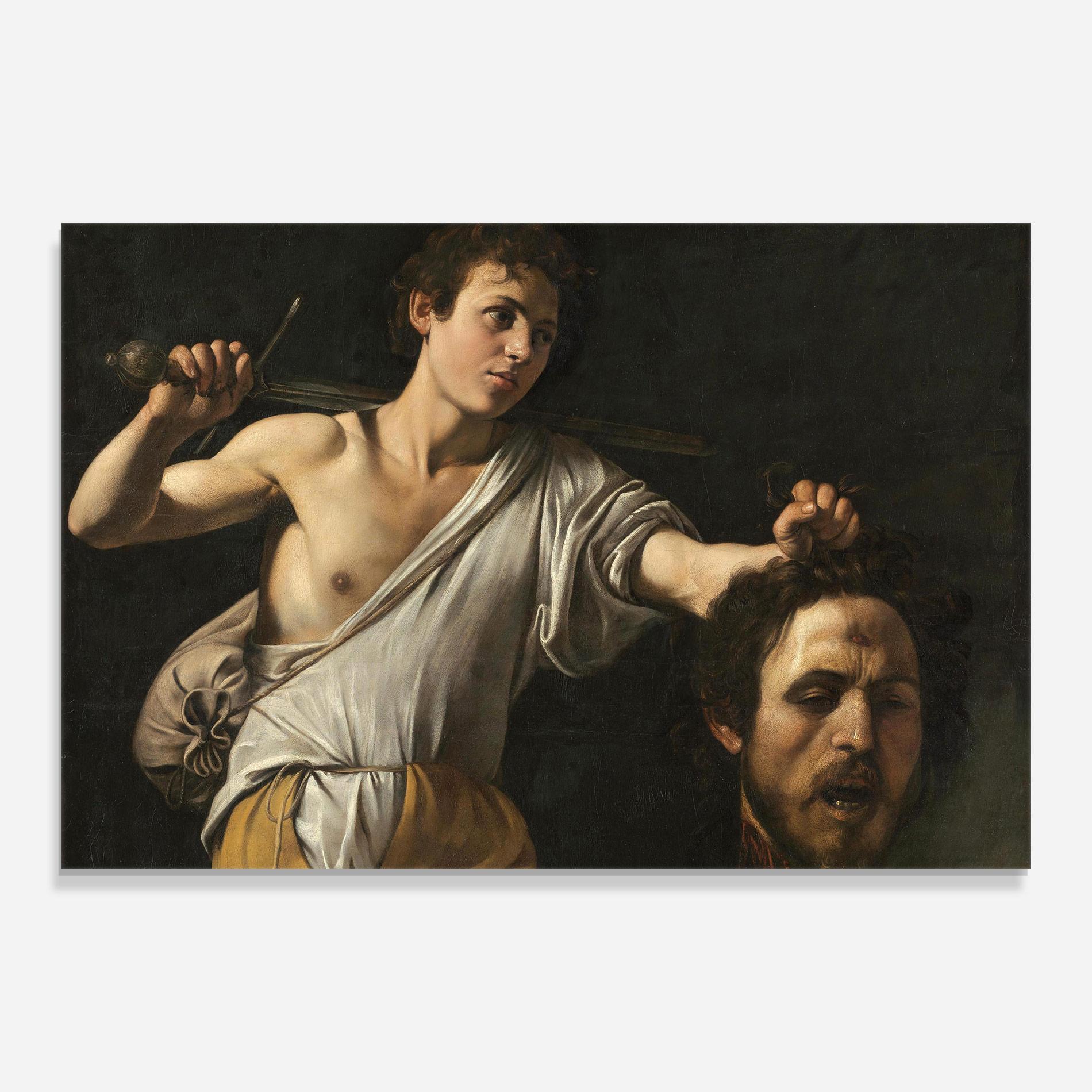 Стъклена картина The Head Of Goliath mockup 0