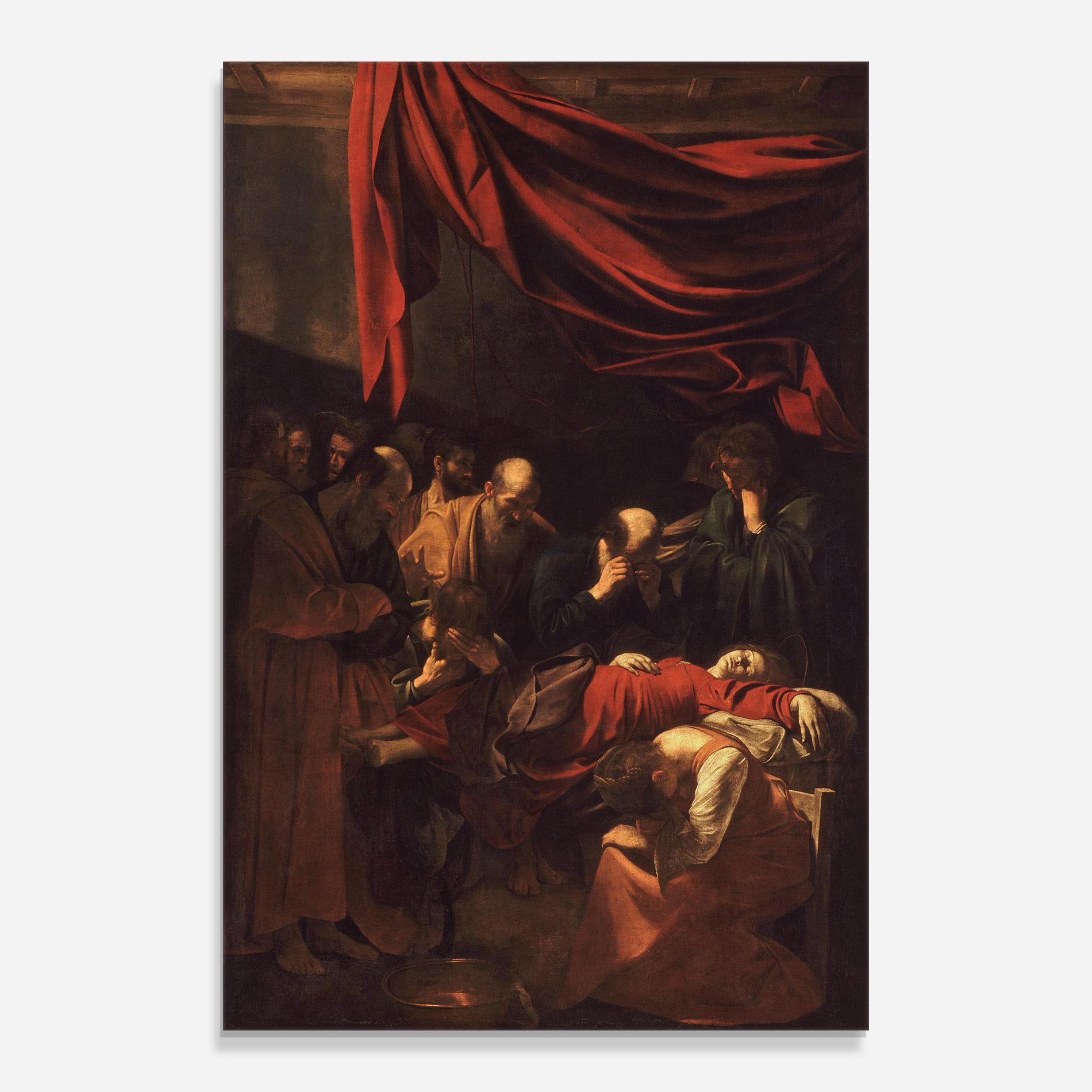 Стъклена картина Death Of The Virgin mockup 0