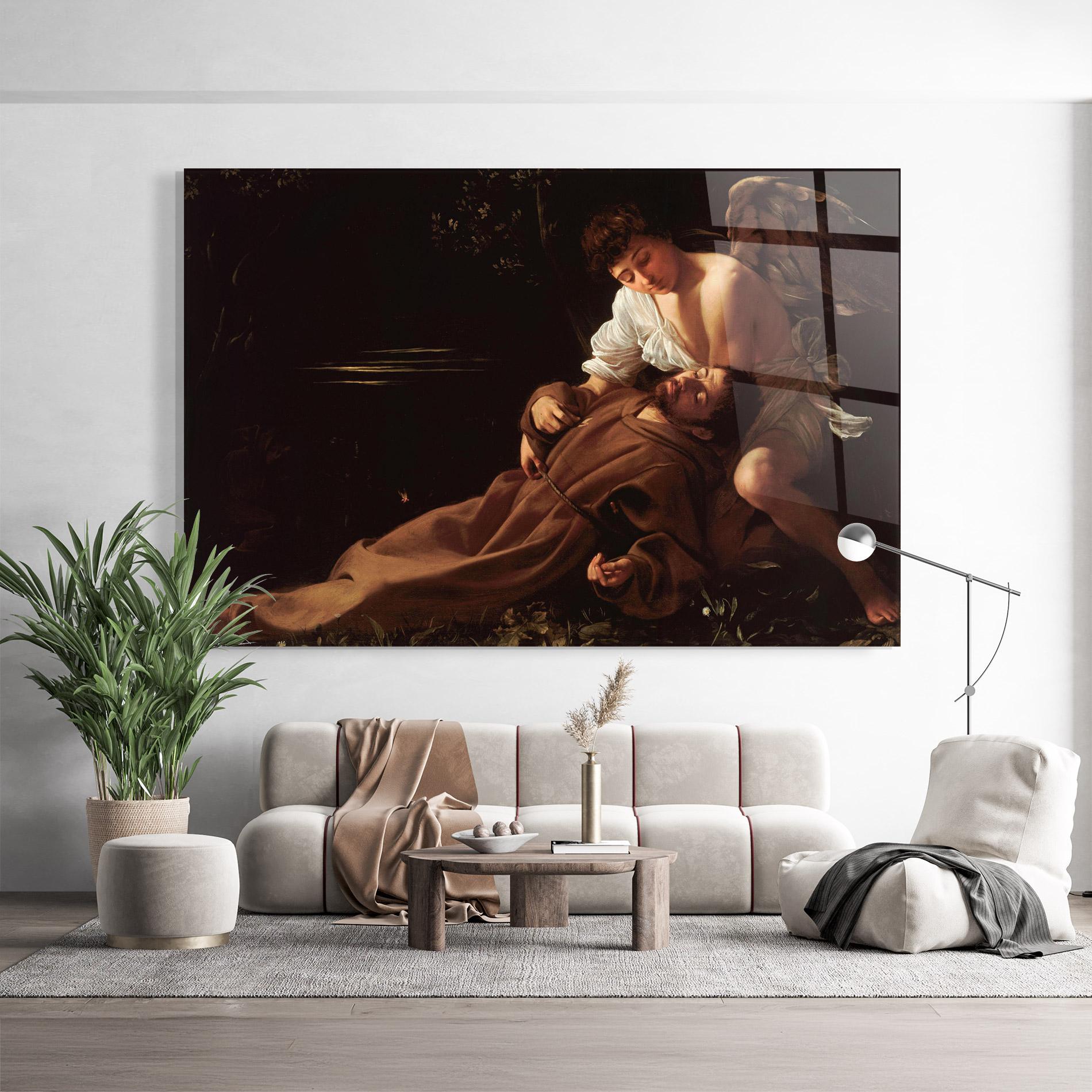 Стъклена картина Francis Of Assisi In Ecstasy mockup 9