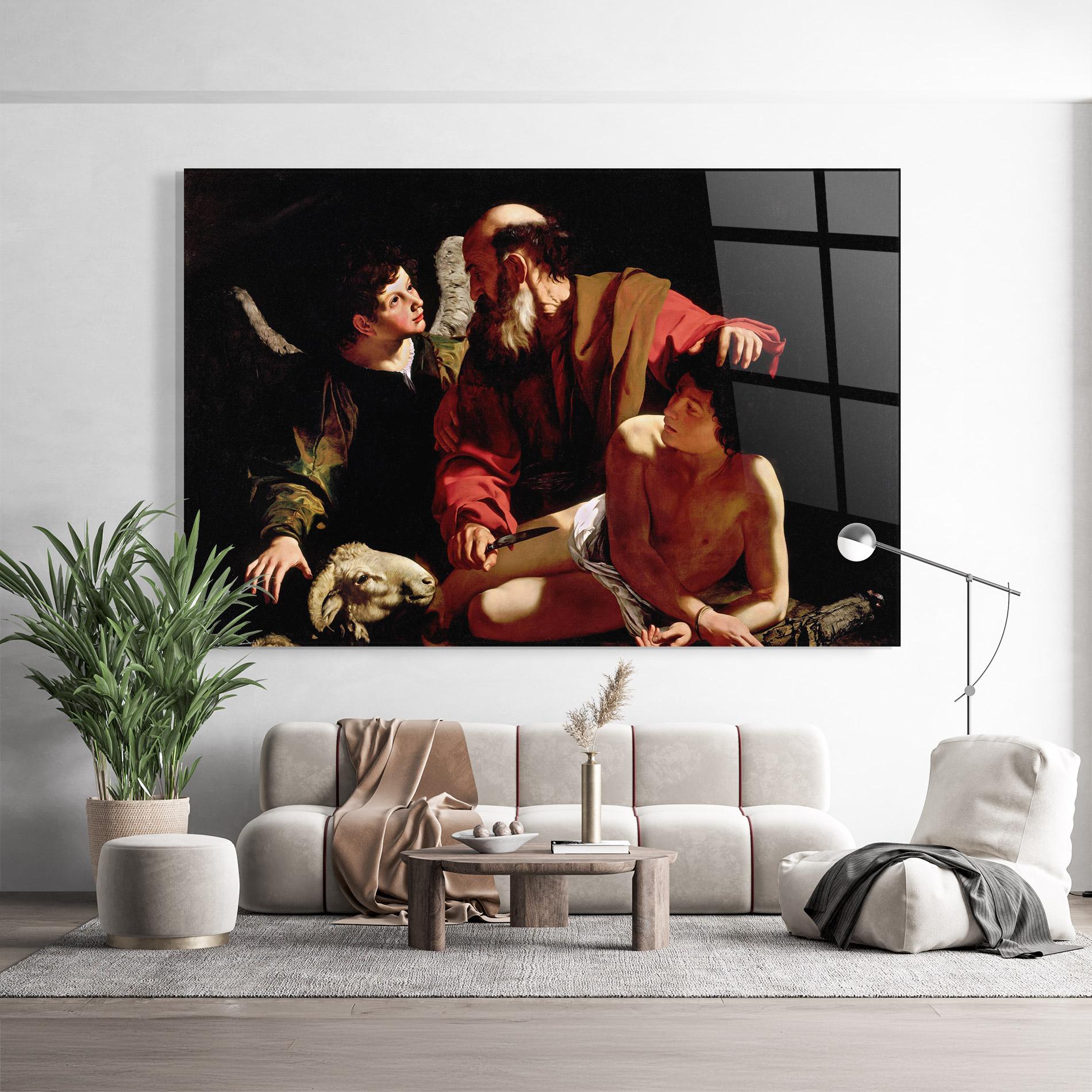 Стъклена картина Sacrifice Of Isaac mockup 9