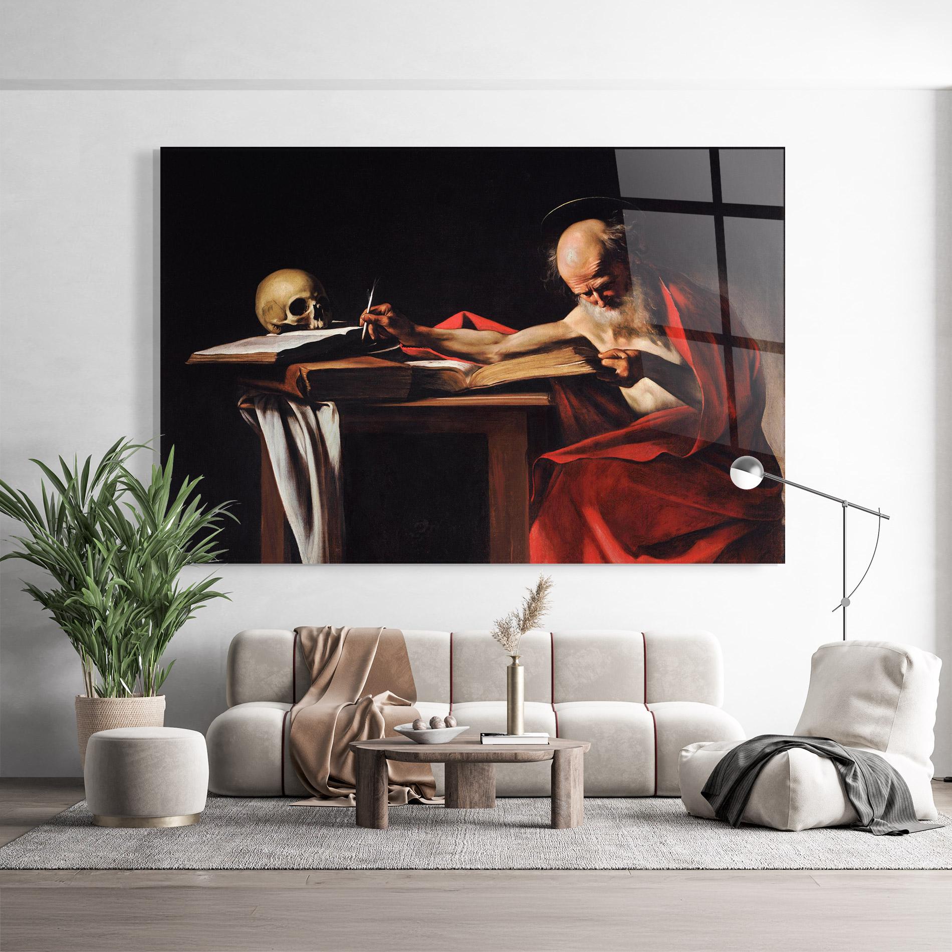 Стъклена картина Saint Jerome Writing mockup 9