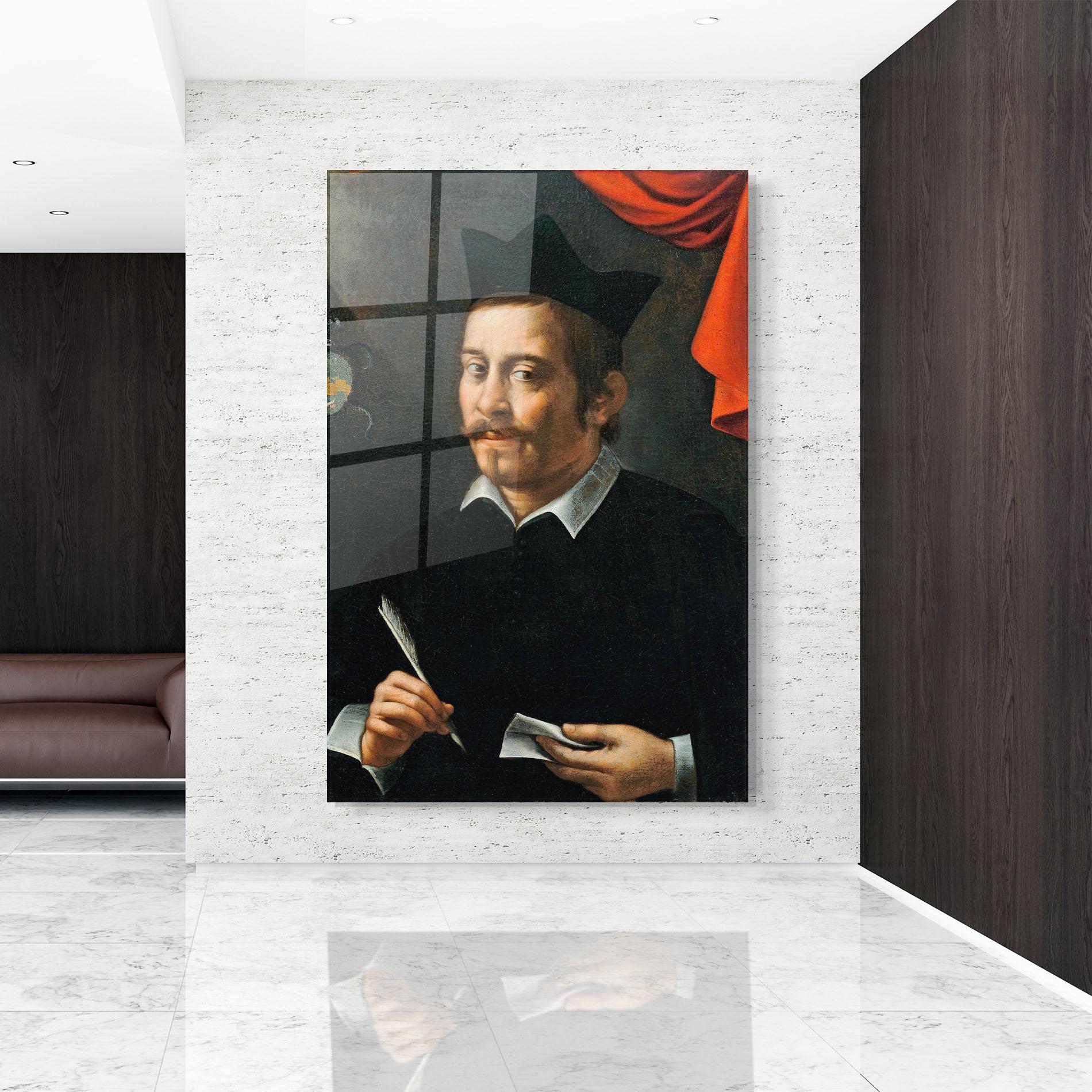 Стъклена картина Portrait Of A Prelate mockup 9