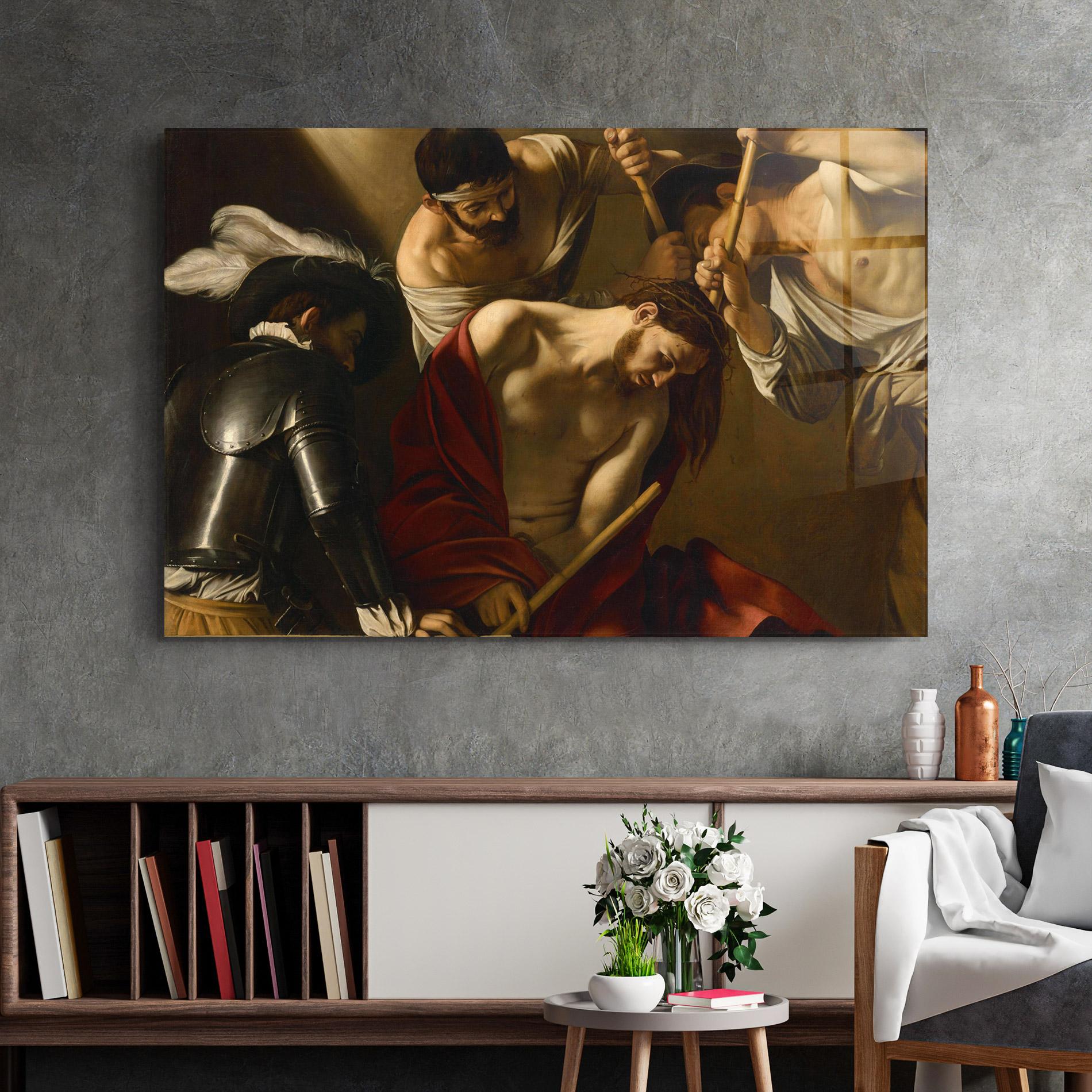 Стъклена картина Crowning With Thorns mockup 2