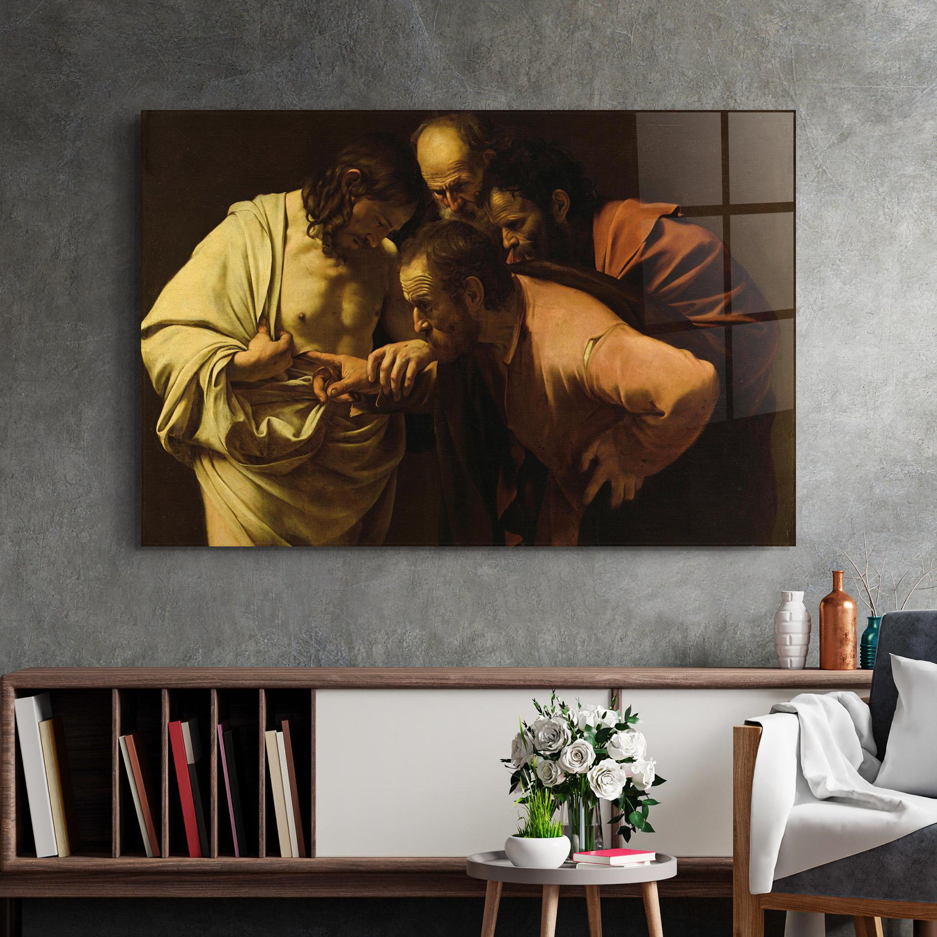 Стъклена картина Der Unglaubige Thomas mockup 2