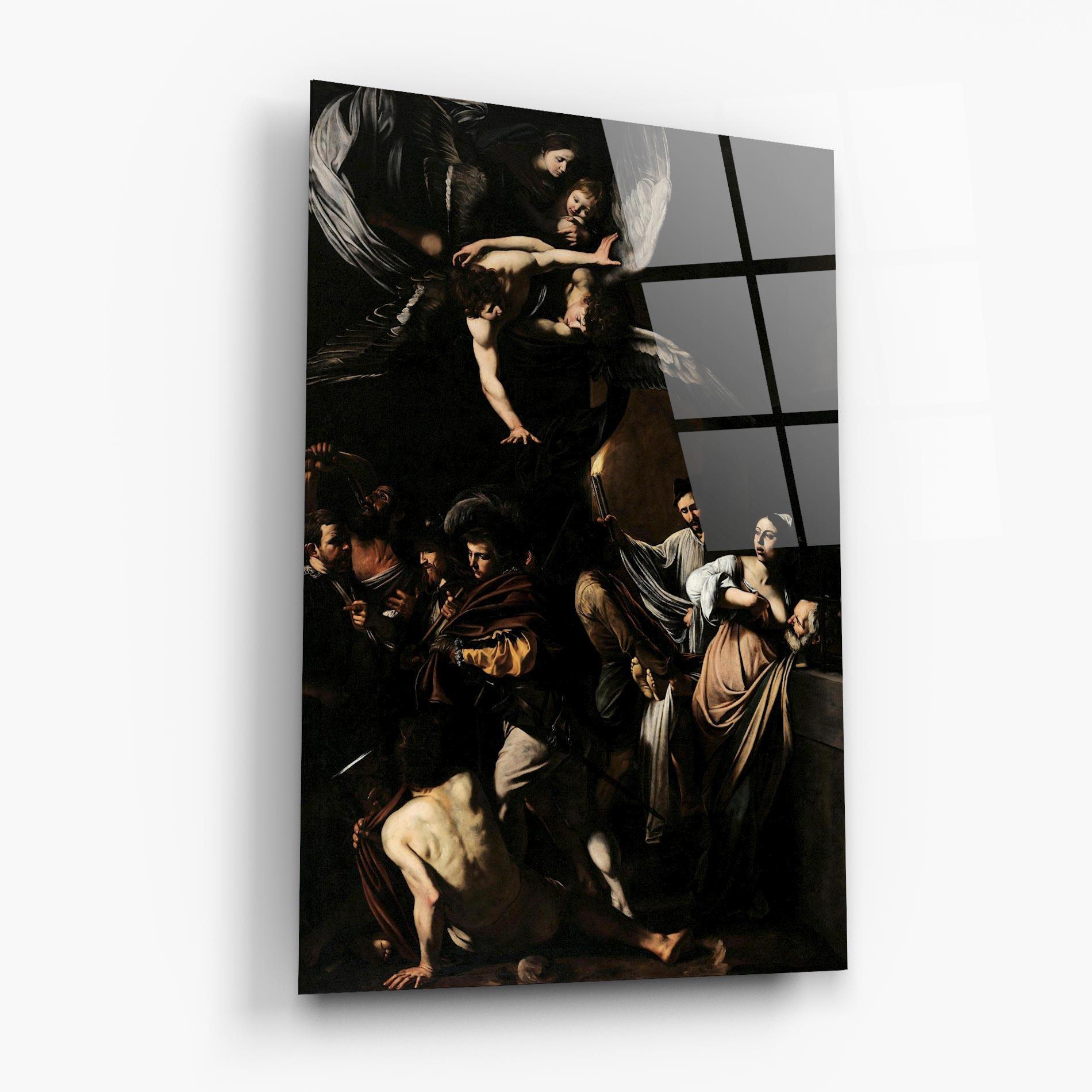 Стъклена картина Sette Opere Di Misericordia mockup 6