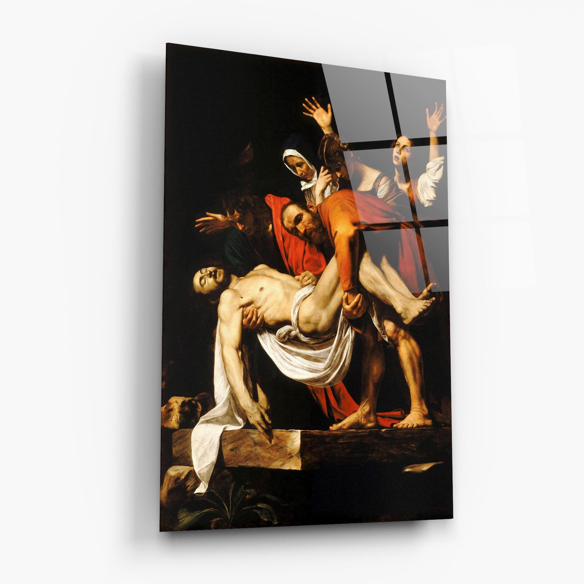 Стъклена картина The Entombment Of Christ mockup 6