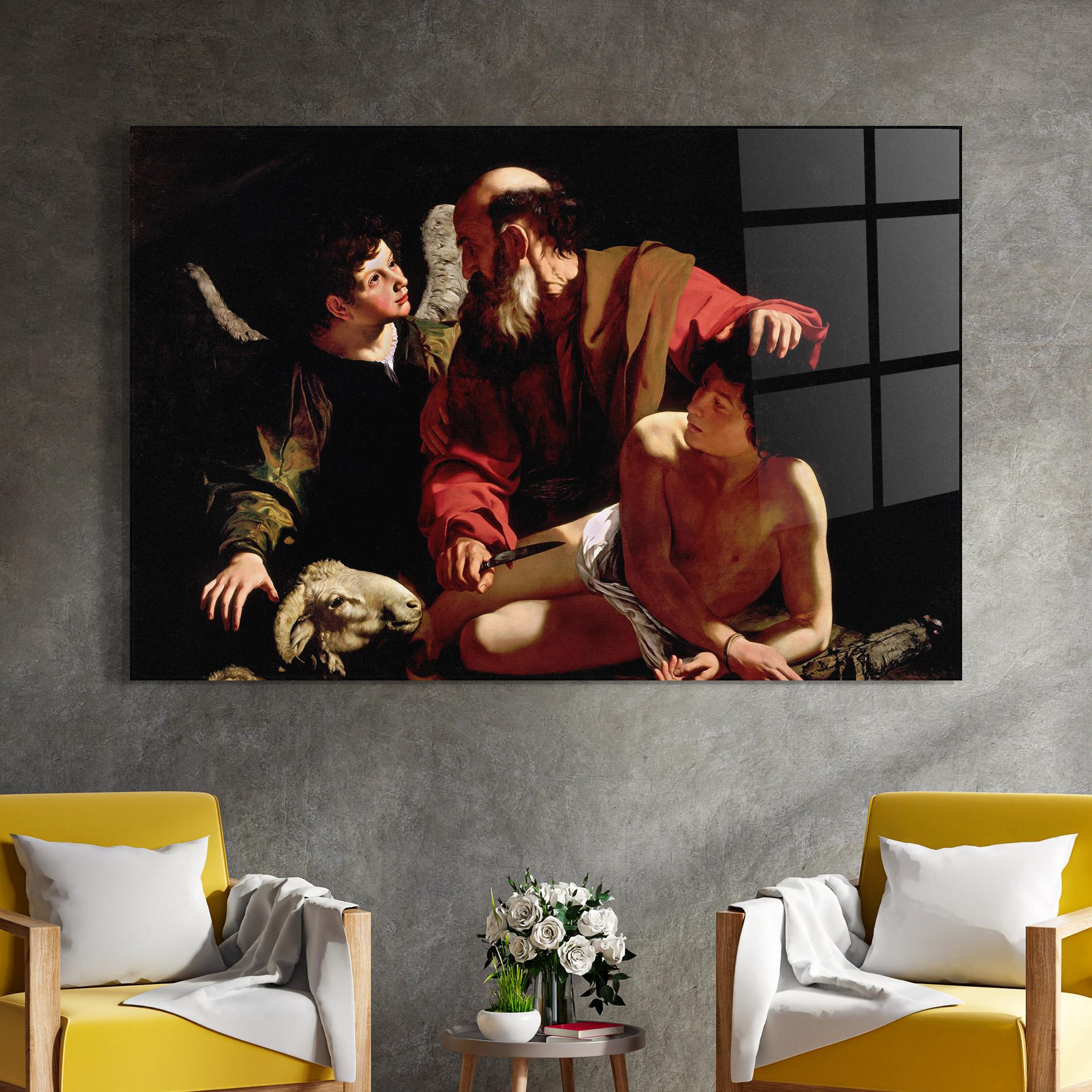 Стъклена картина Sacrifice Of Isaac mockup 4