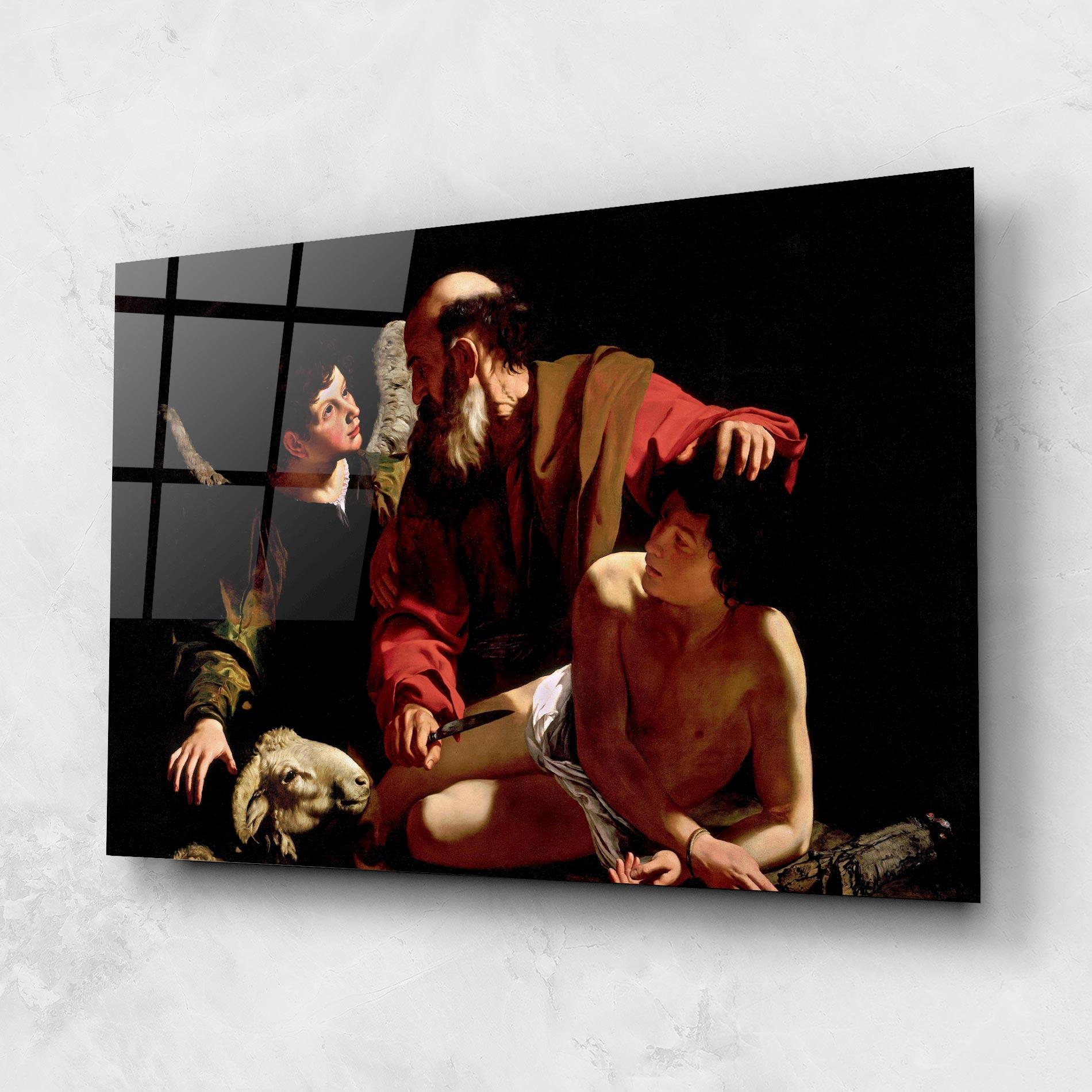 Стъклена картина Sacrifice Of Isaac mockup 1
