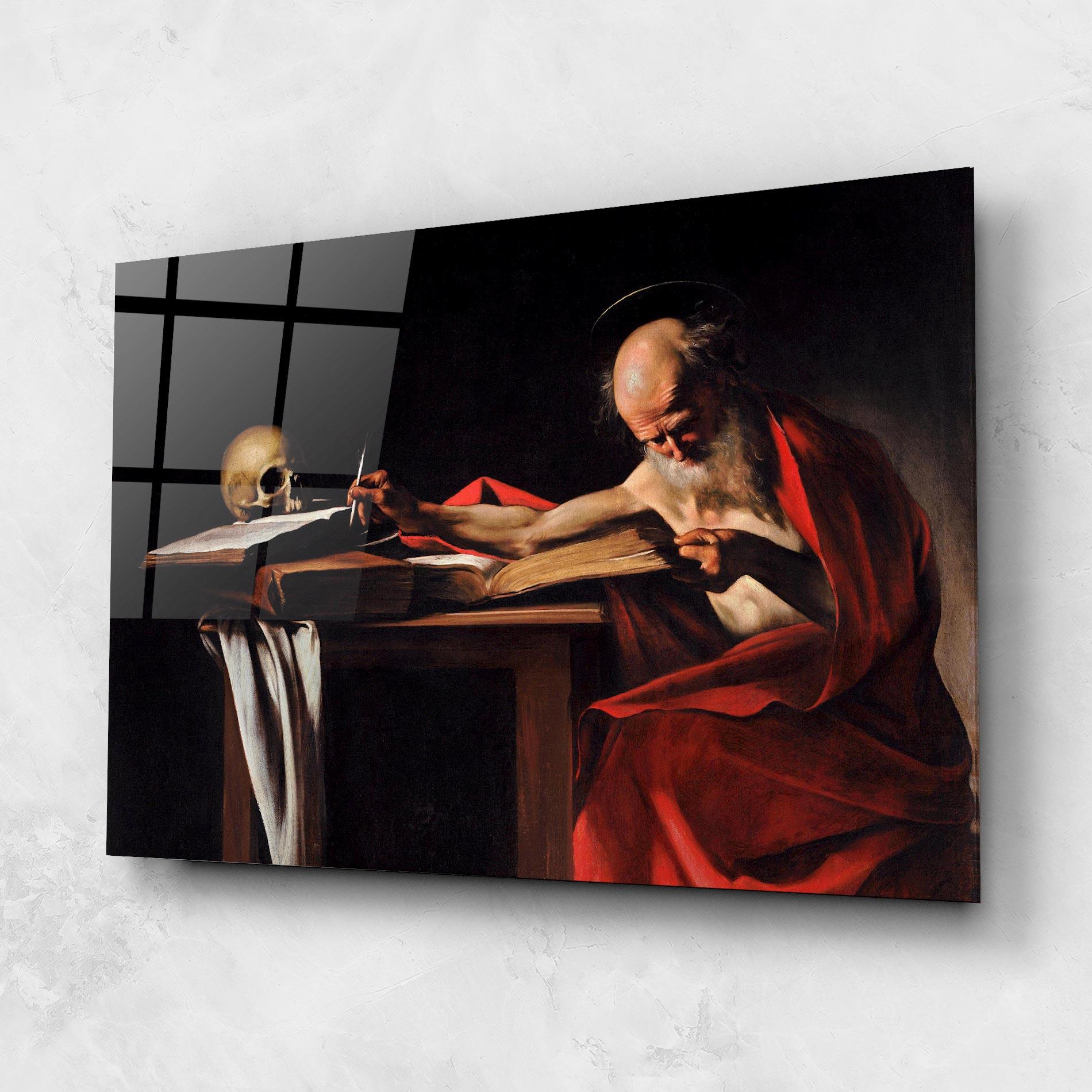 Стъклена картина Saint Jerome Writing mockup 1