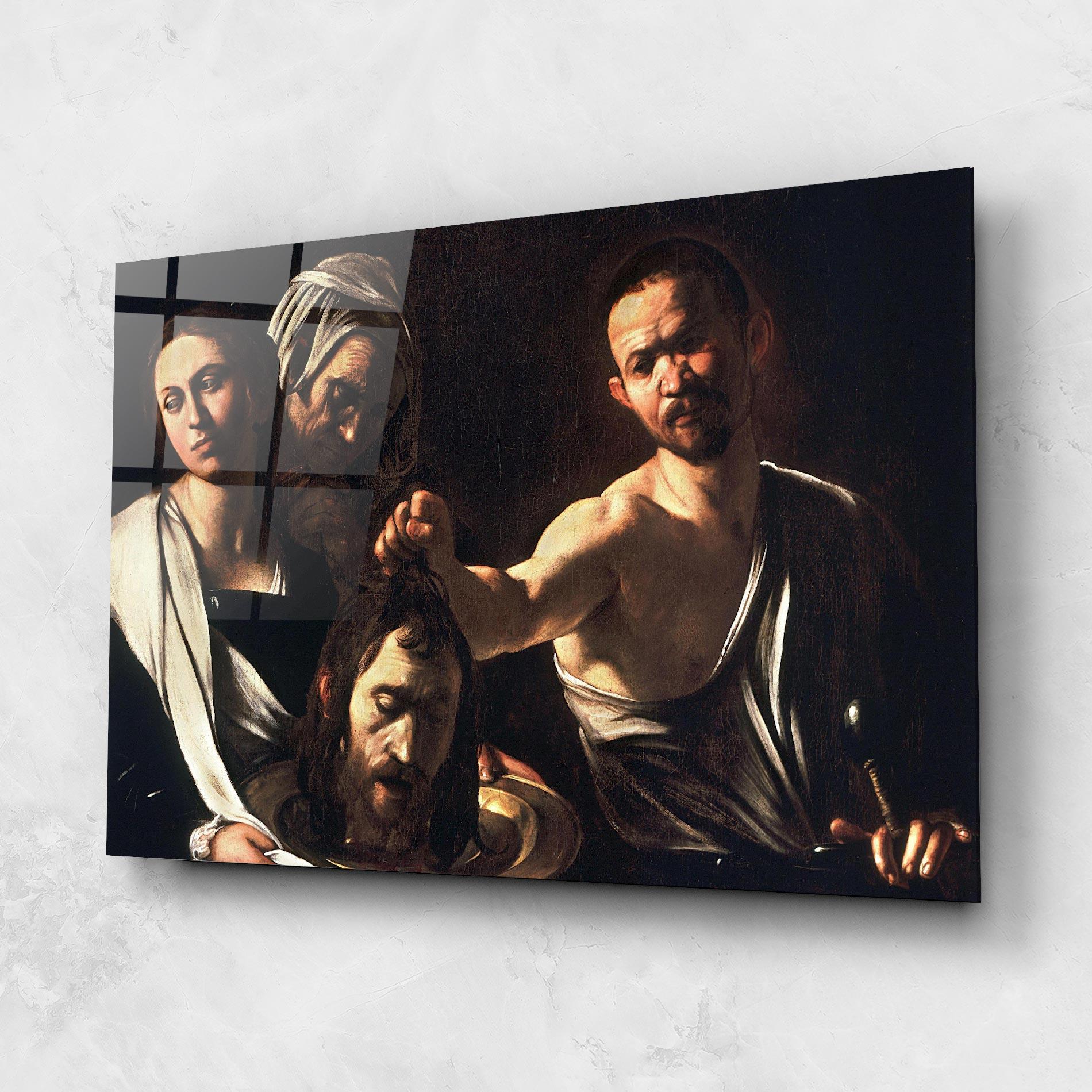 Стъклена картина Salome With The Head Of John mockup 1