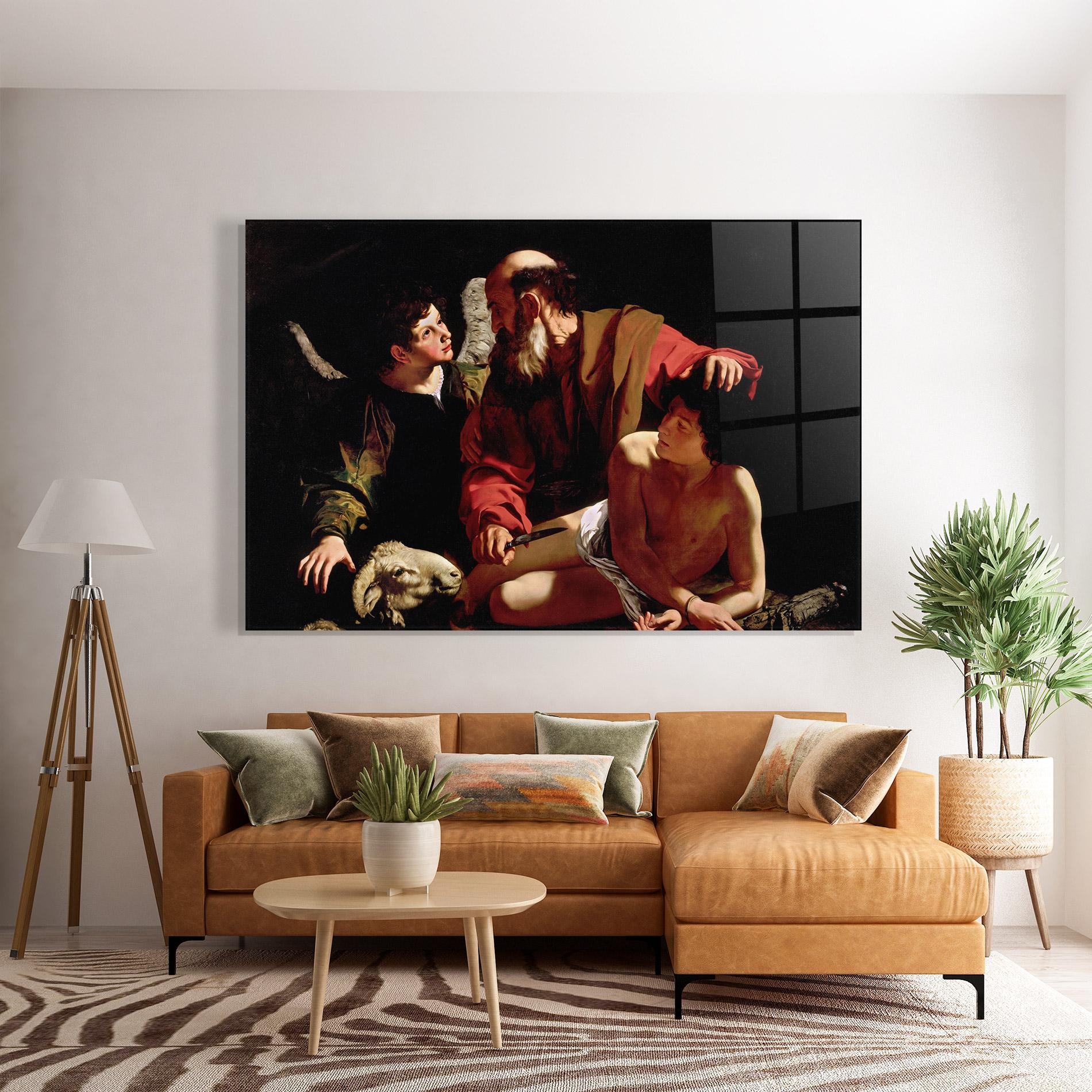 Стъклена картина Sacrifice Of Isaac mockup 7