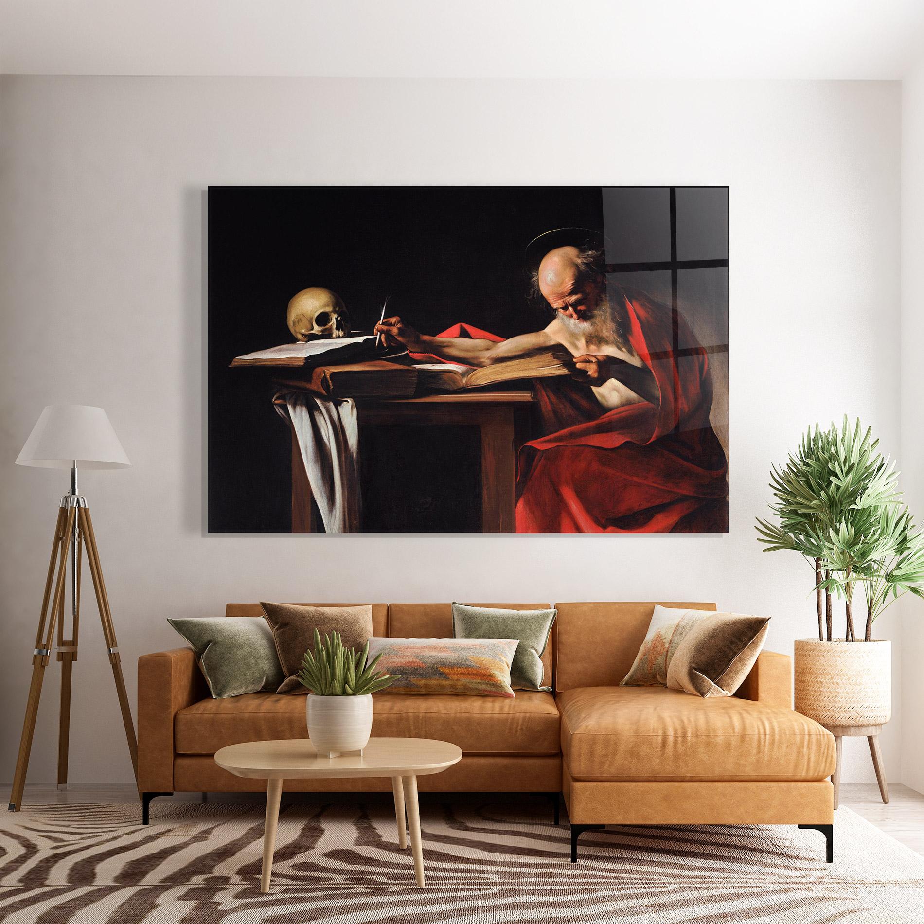 Стъклена картина Saint Jerome Writing mockup 7