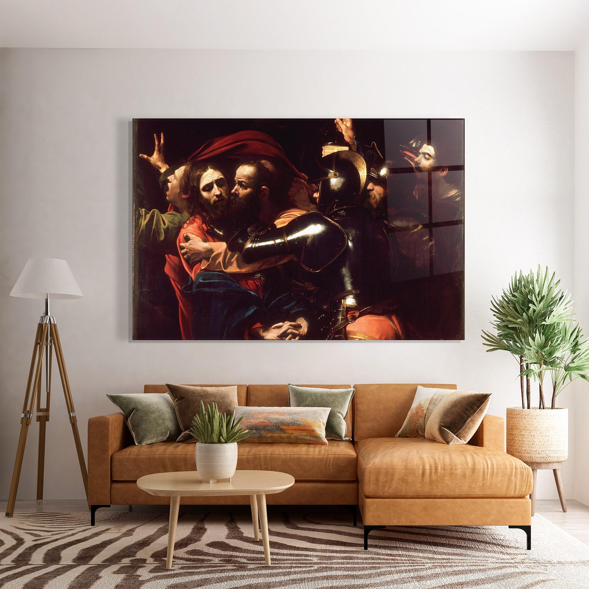Стъклена картина The Taking Of Christ mockup 7
