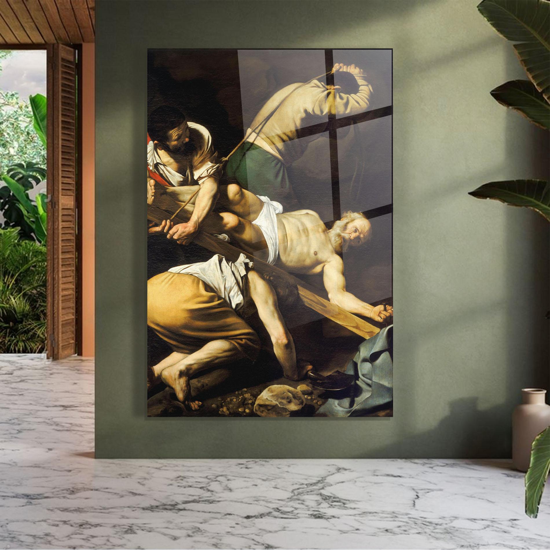 Стъклена картина Crucifixion Of Saint Peter mockup 7