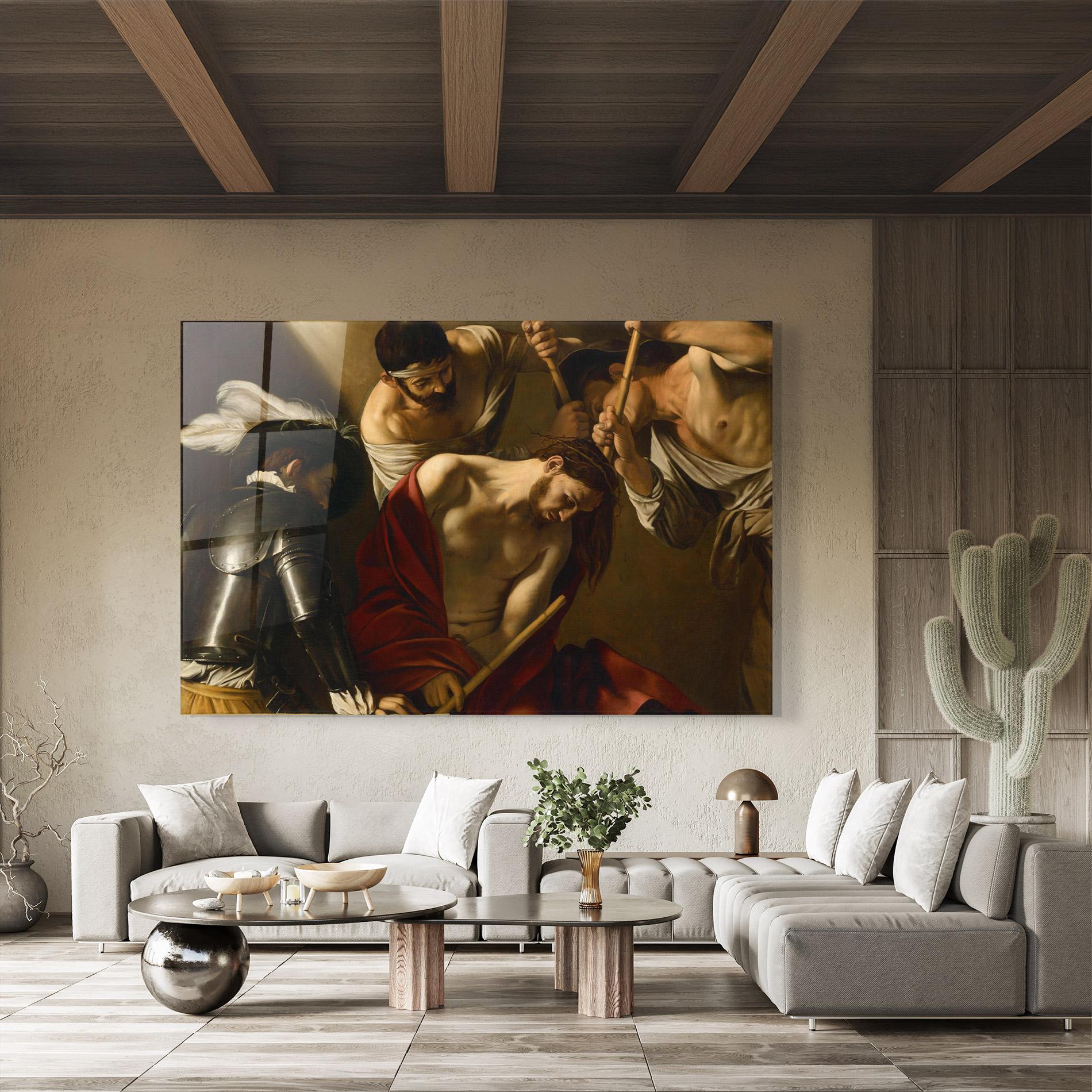 Стъклена картина Crowning With Thorns mockup 8