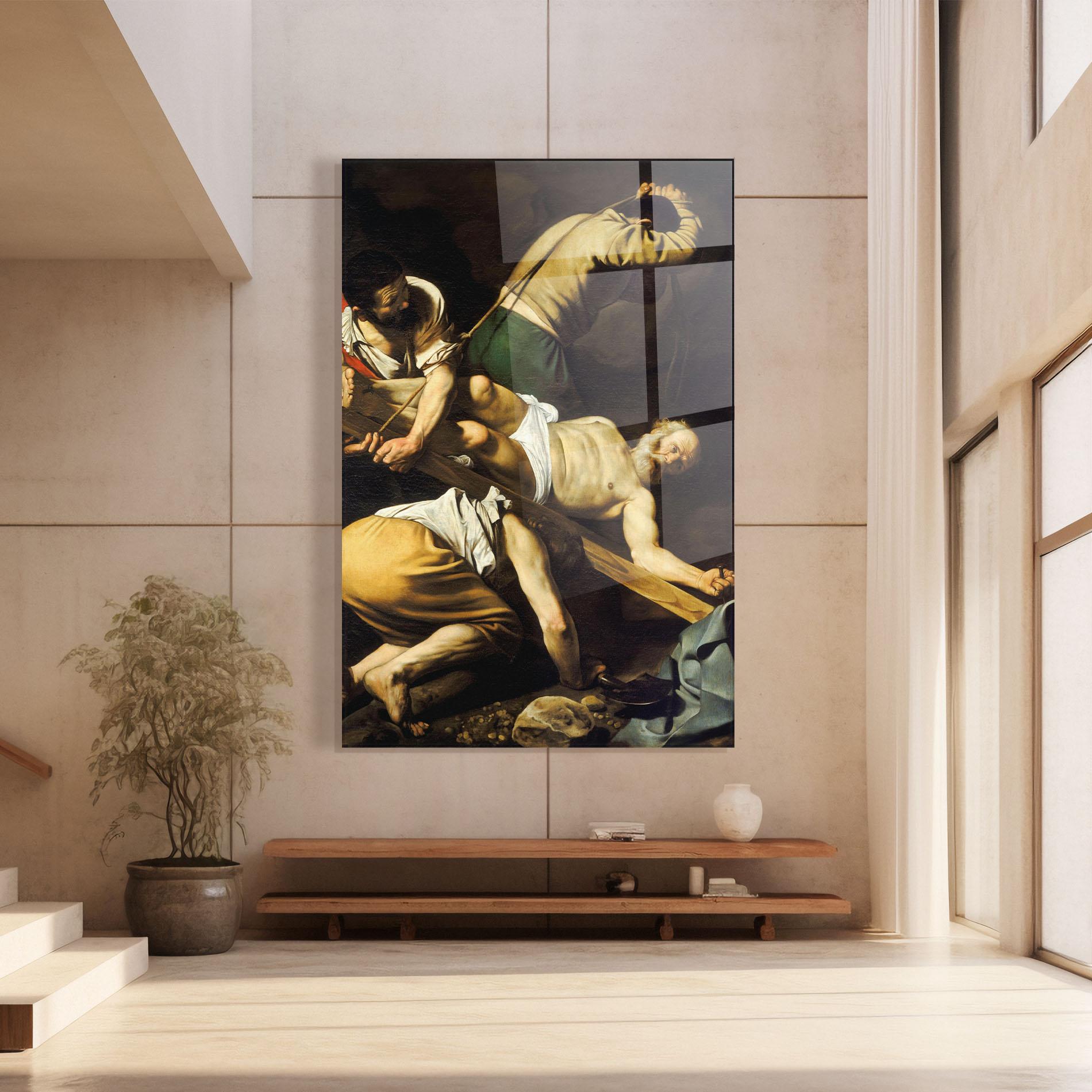 Стъклена картина Crucifixion Of Saint Peter mockup 8