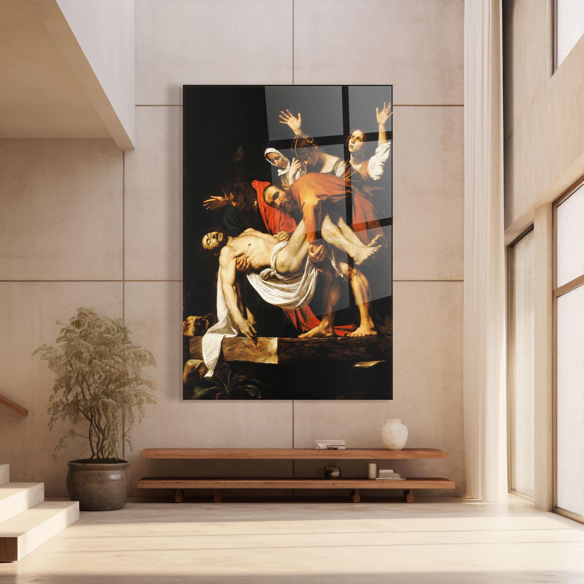 Стъклена картина The Entombment Of Christ mockup 8