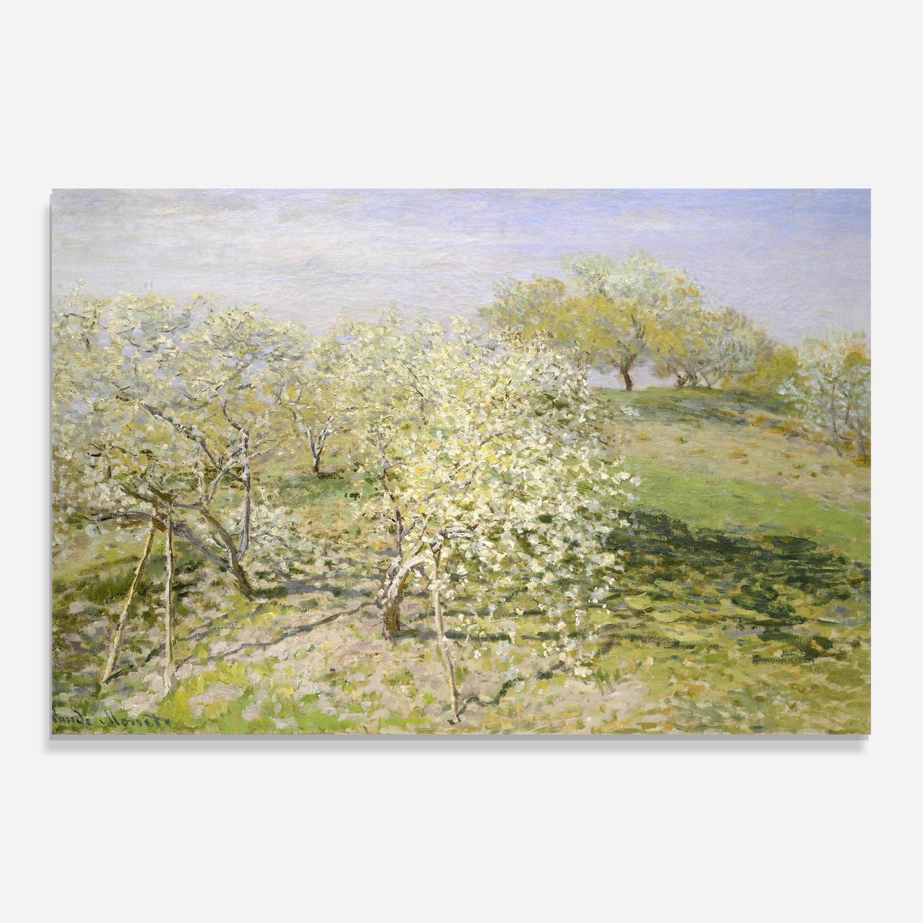Стъклена картина Fruit Trees In Bloom mockup 0