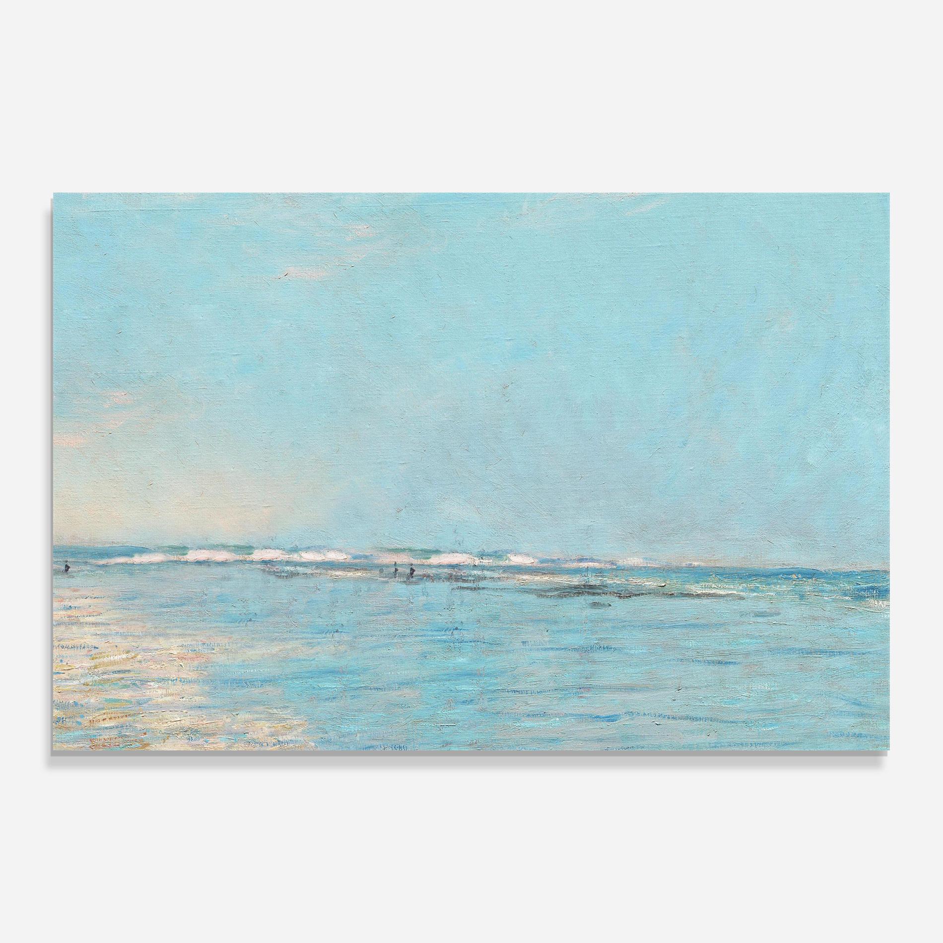 Стъклена картина Monet's Beach mockup 0