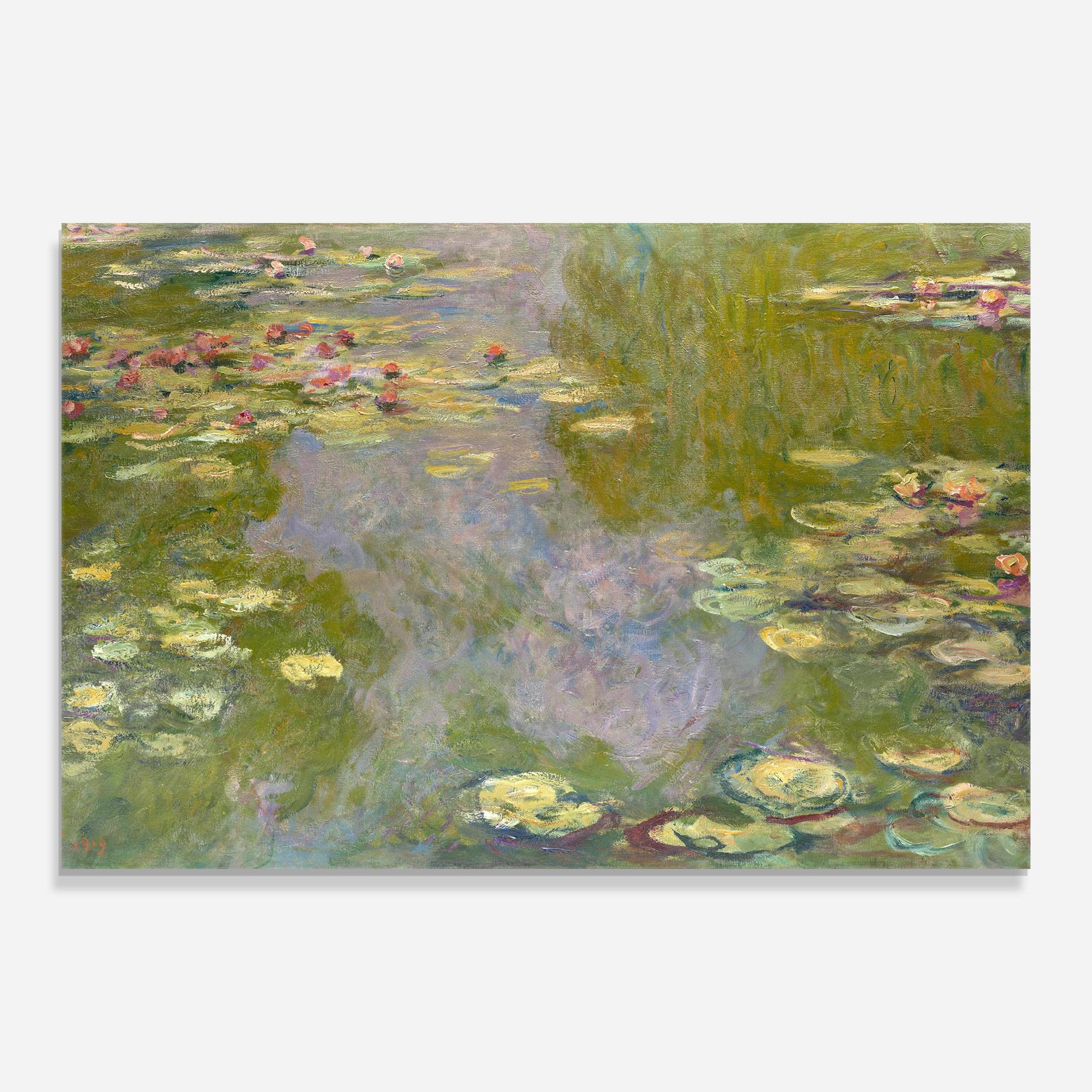 Стъклена картина Water Lilies Monet mockup 0