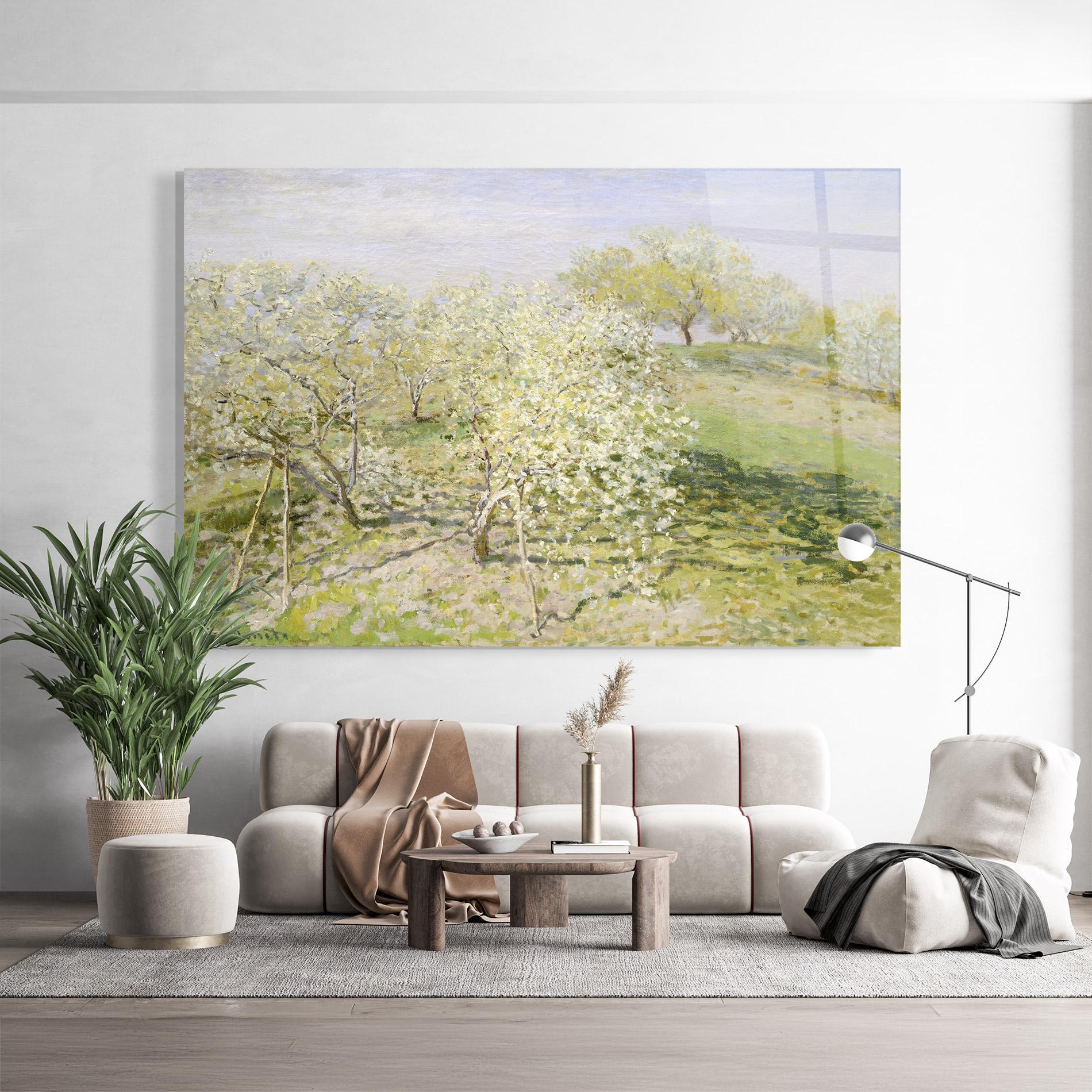 Стъклена картина Fruit Trees In Bloom mockup 9