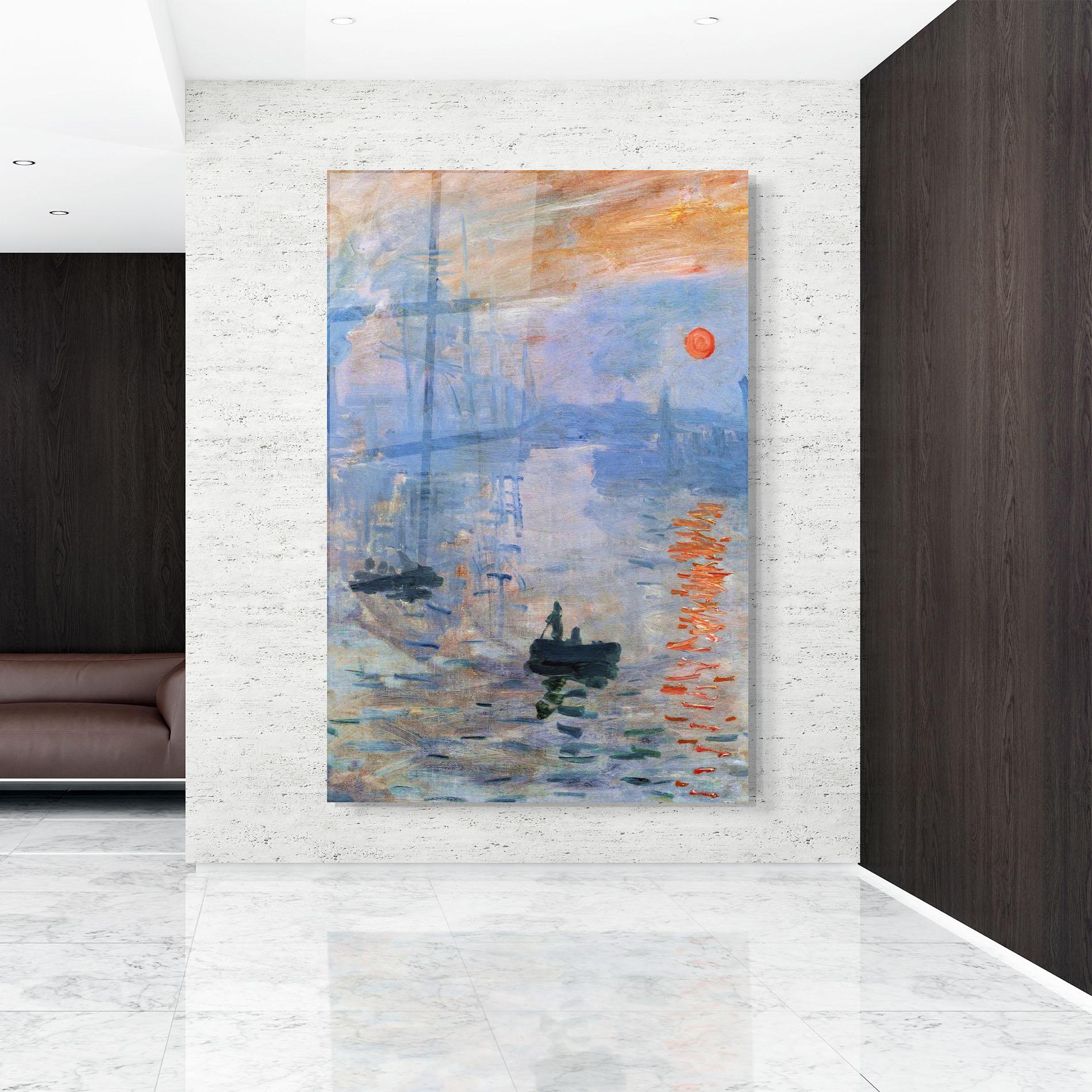 Стъклена картина Sunrise Painting mockup 9