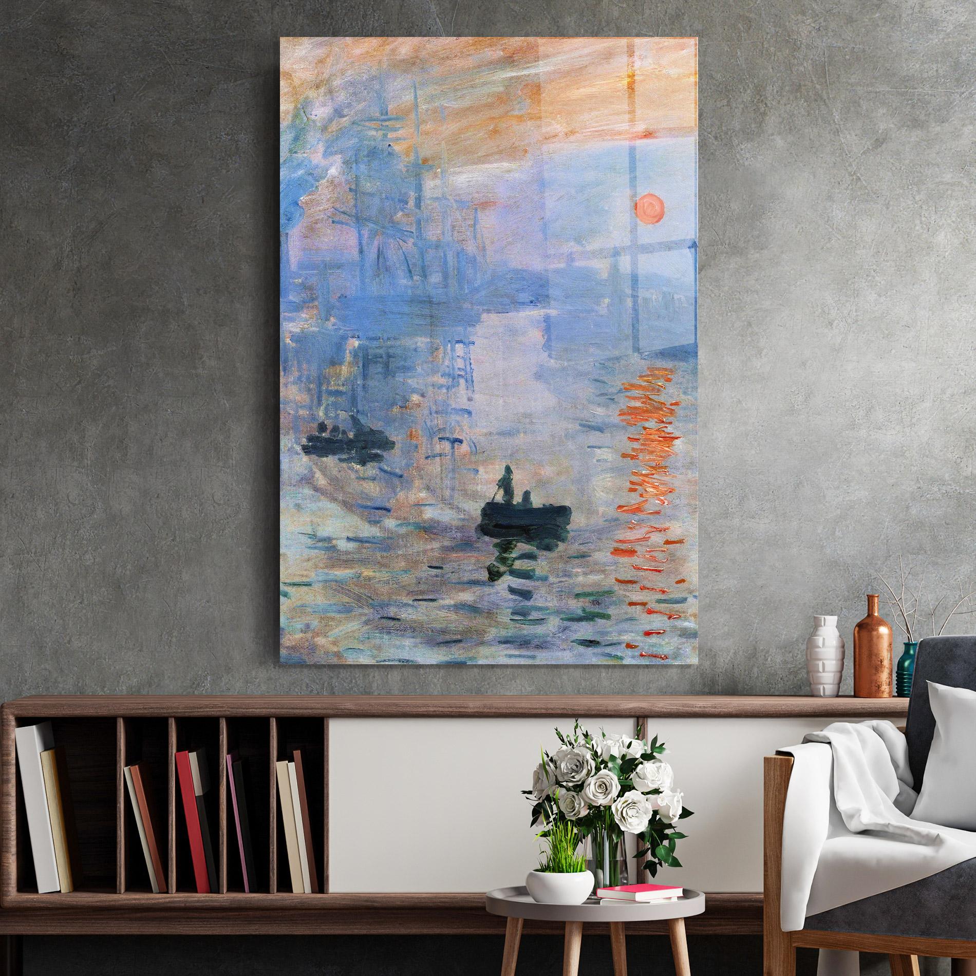 Стъклена картина Sunrise Painting mockup 2