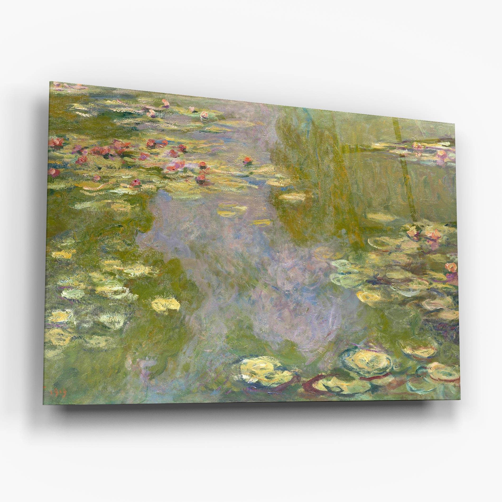 Стъклена картина Water Lilies Monet mockup 6