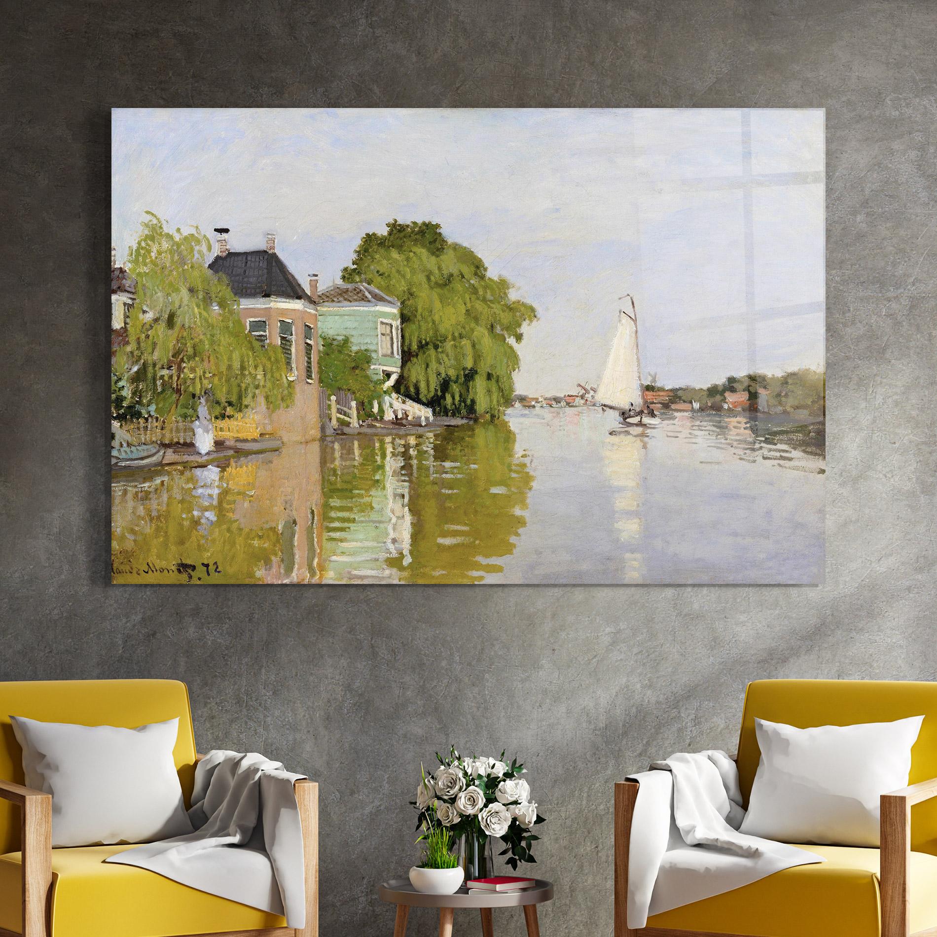 Стъклена картина Houses On The Achterzaan mockup 4