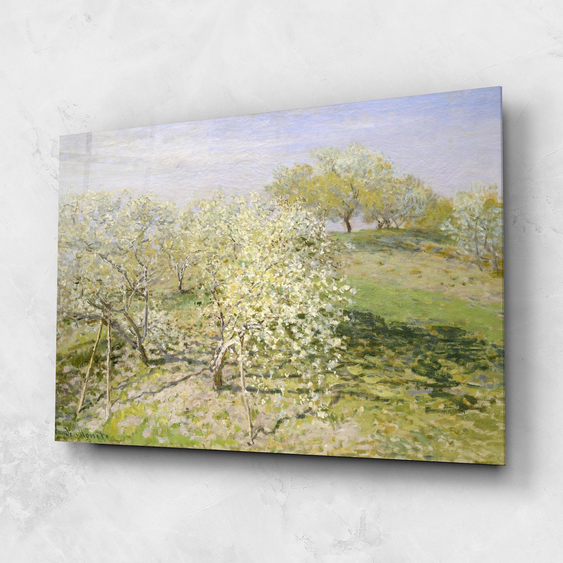 Стъклена картина Fruit Trees In Bloom mockup 1