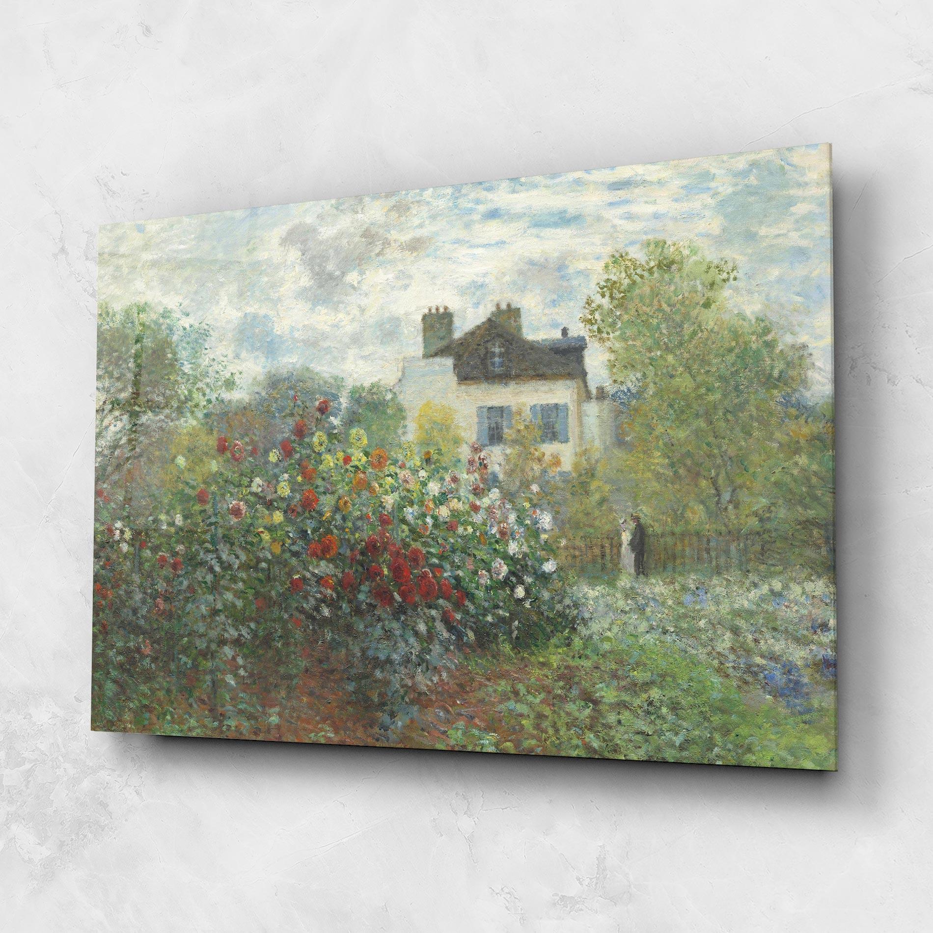 Стъклена картина Garden In Argenteuilt mockup 1