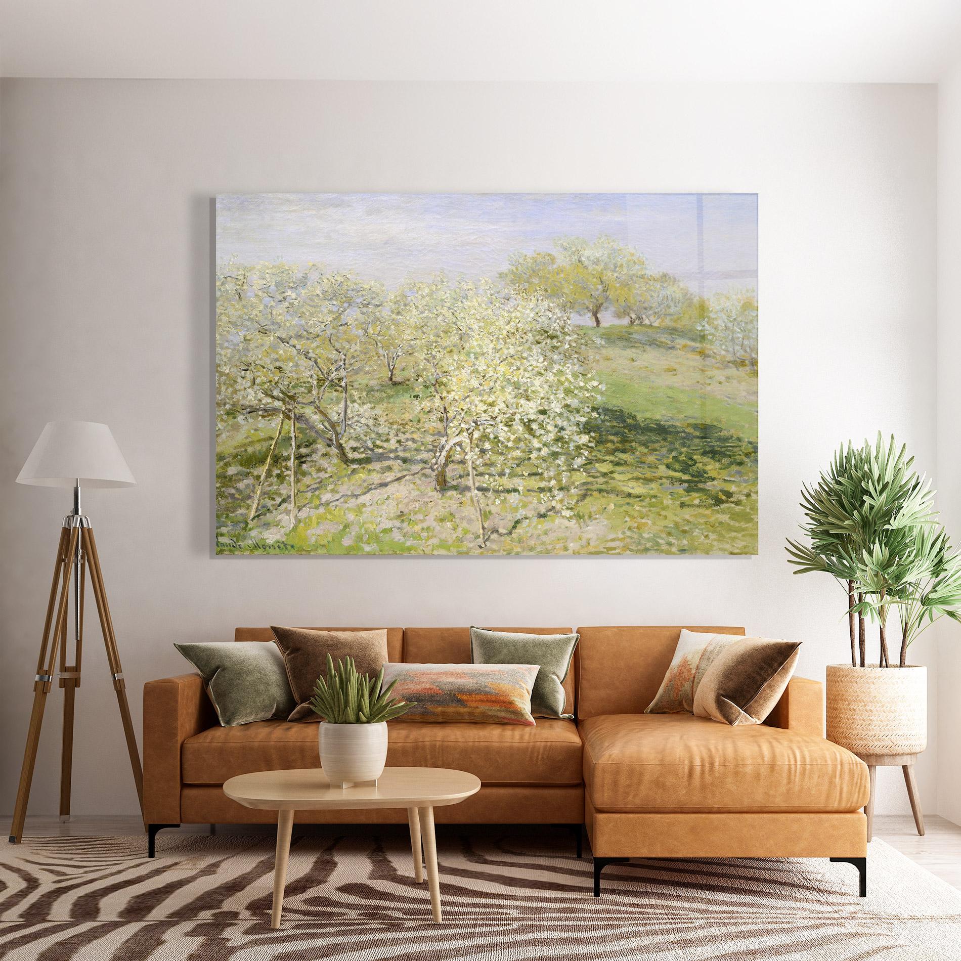 Стъклена картина Fruit Trees In Bloom mockup 7