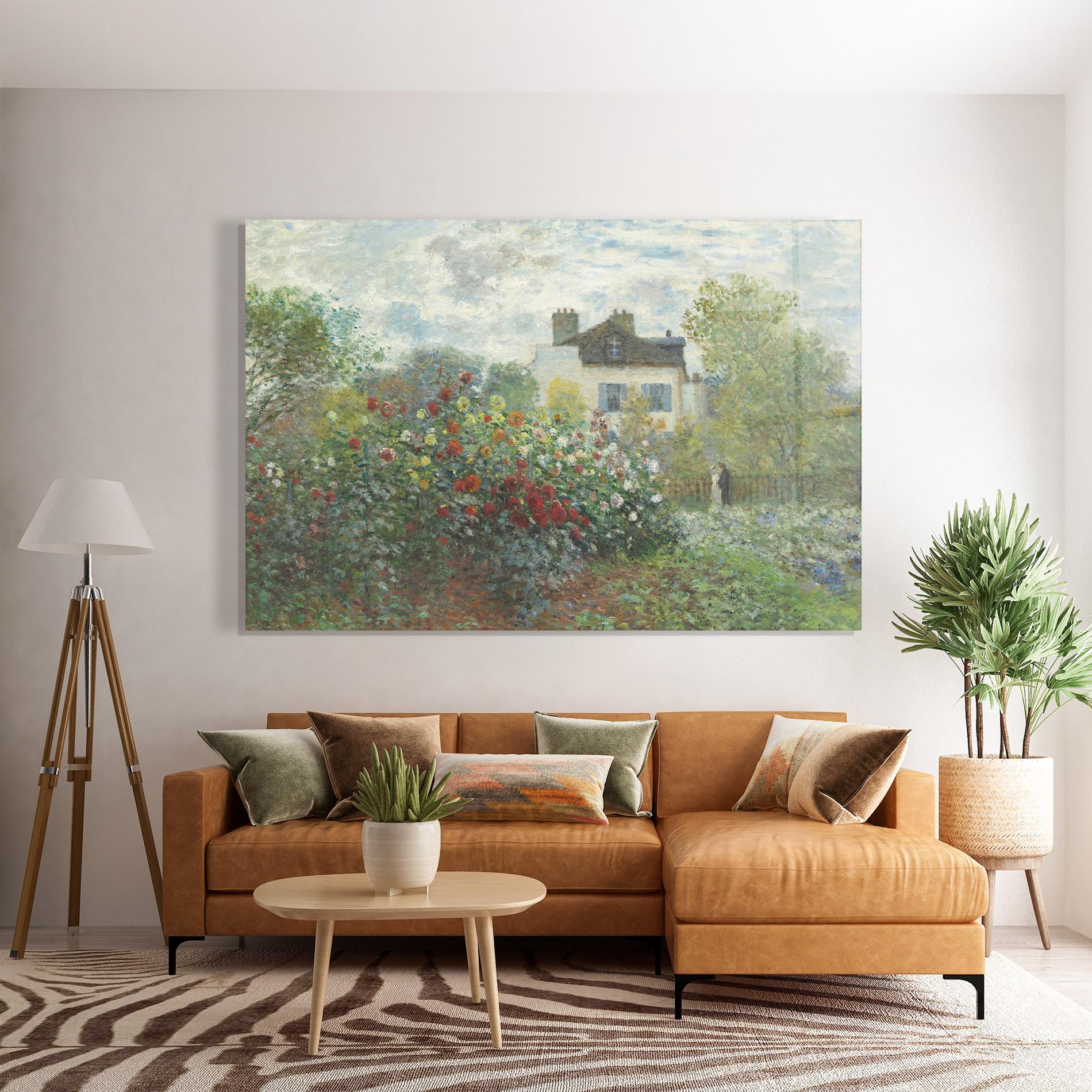 Стъклена картина Garden In Argenteuilt mockup 7