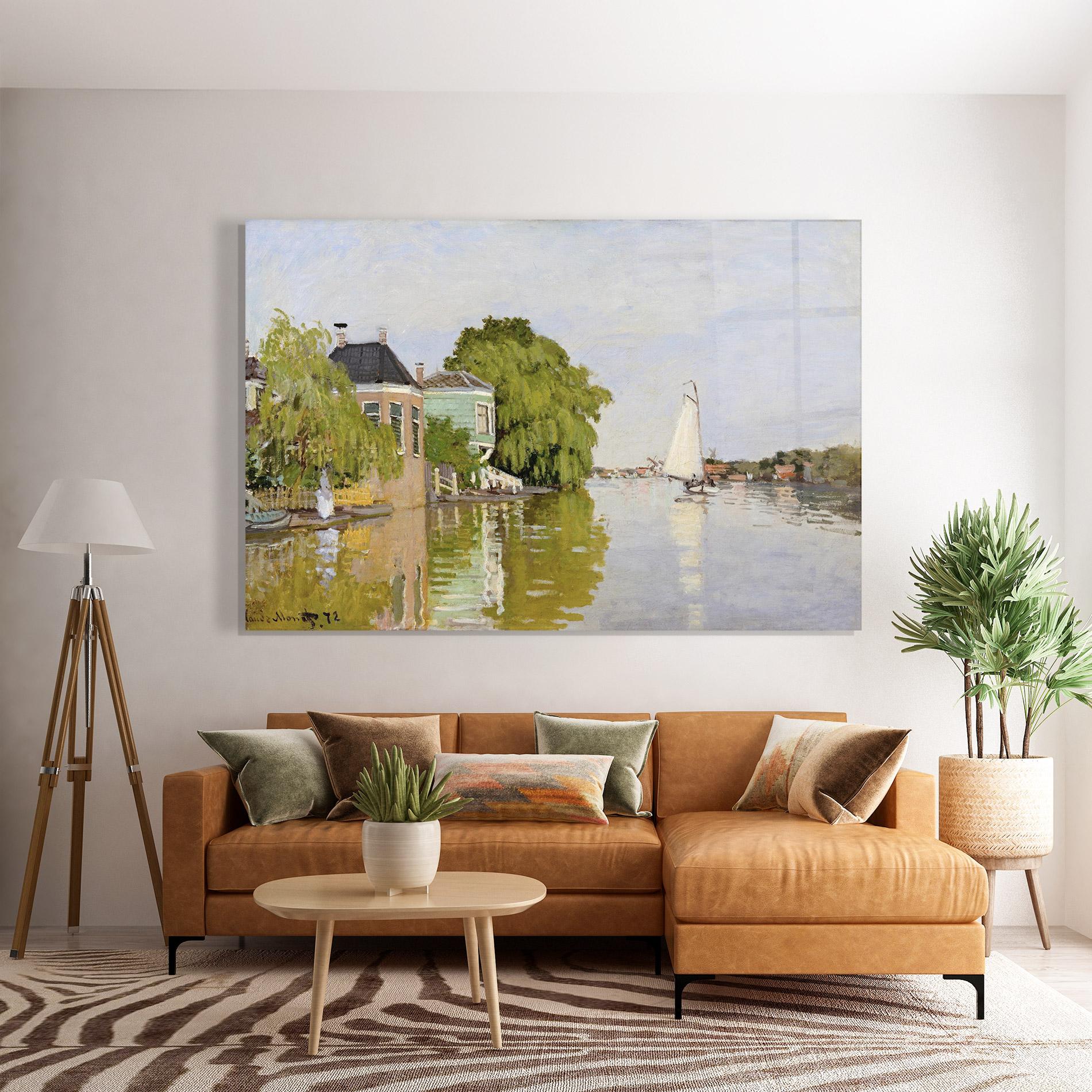 Стъклена картина Houses On The Achterzaan mockup 7