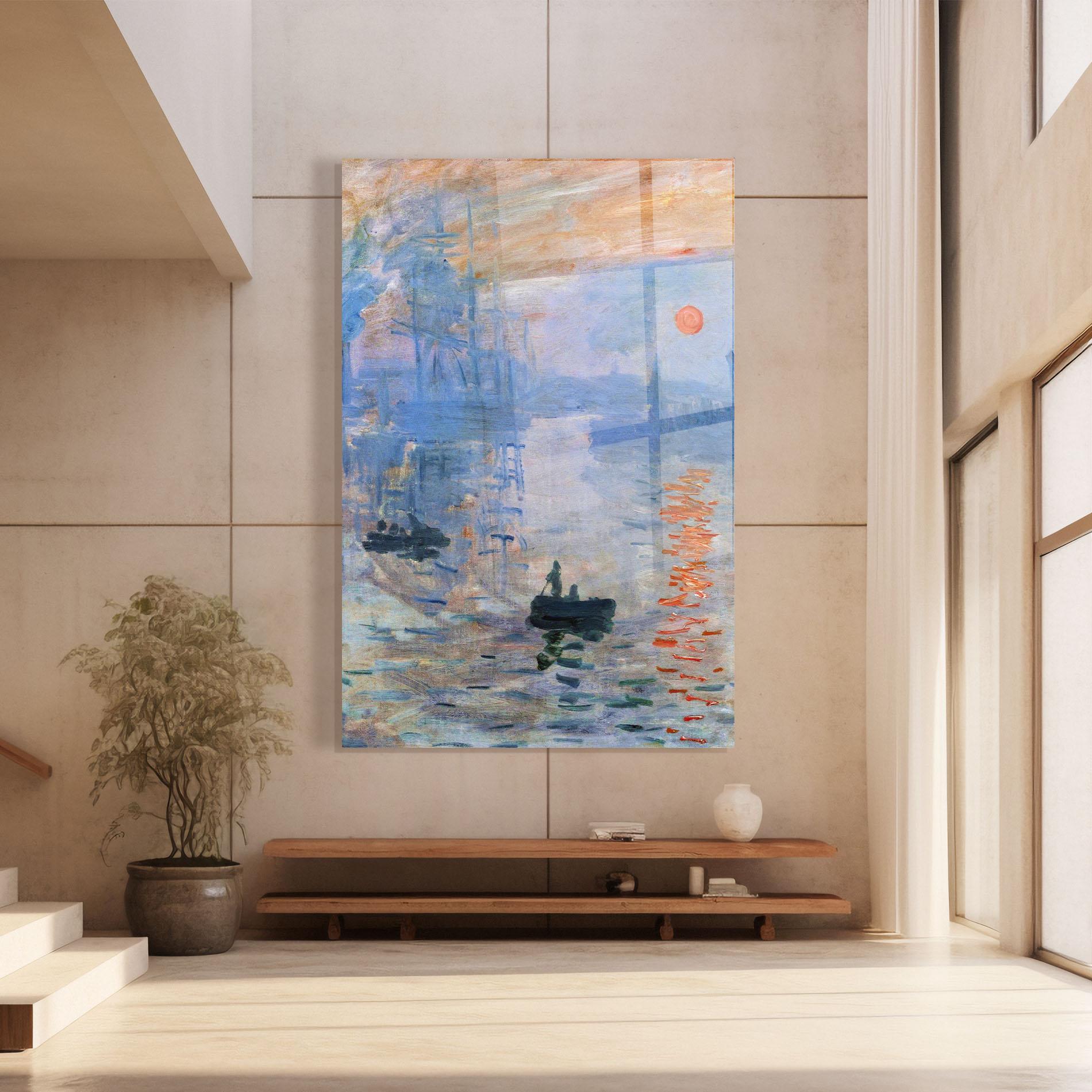 Стъклена картина Sunrise Painting mockup 8