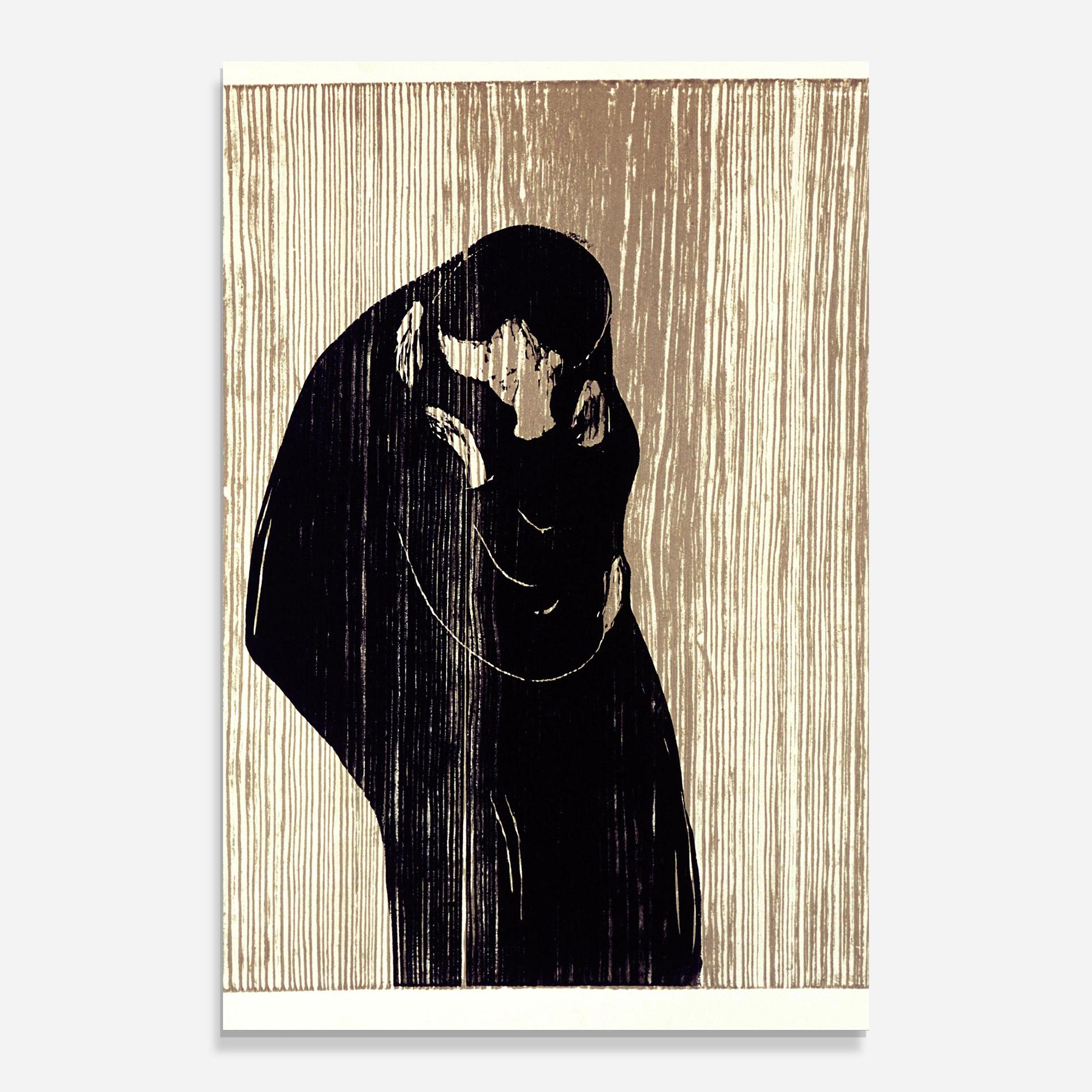 Стъклена картина Kiss mockup 0