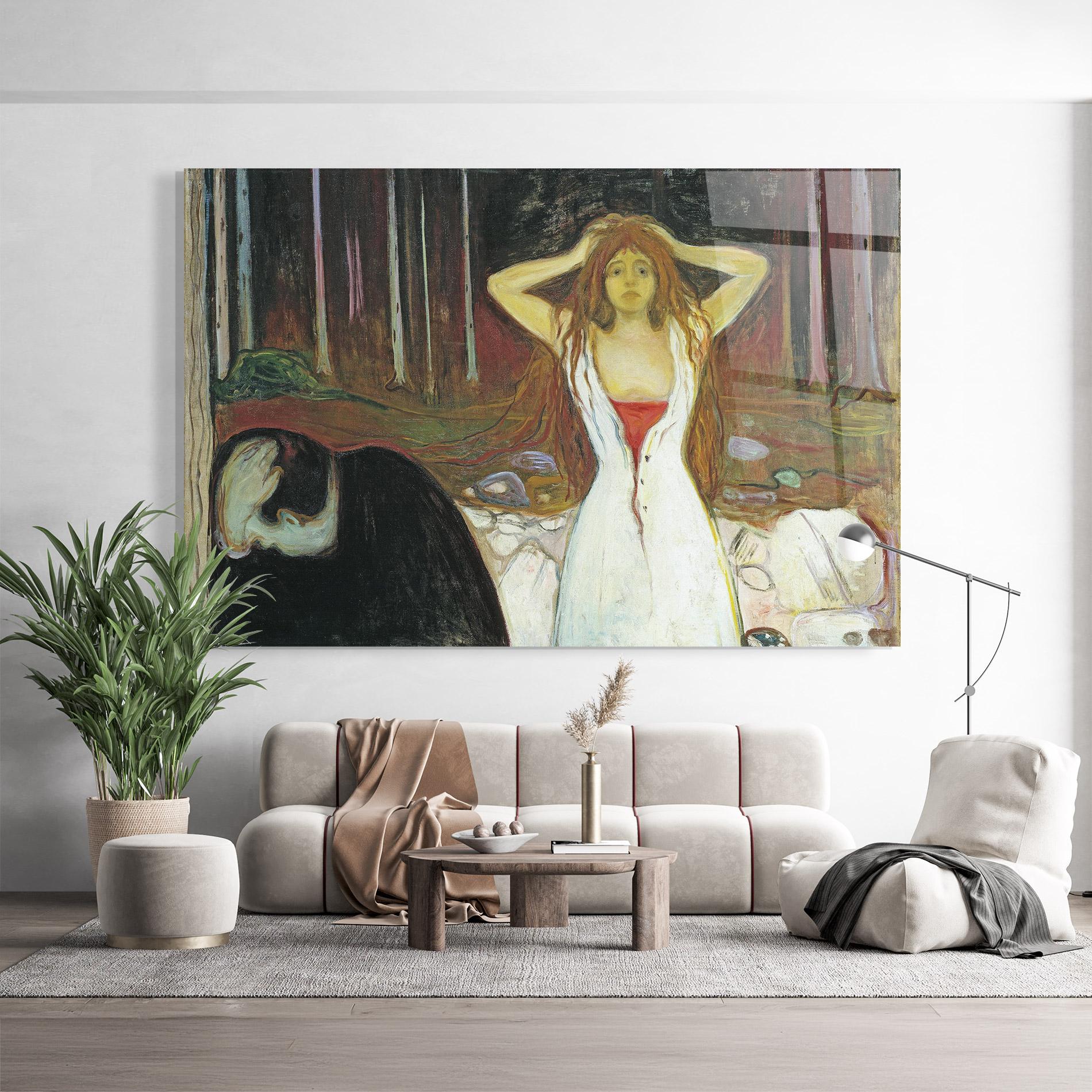 Стъклена картина Ashes mockup 9