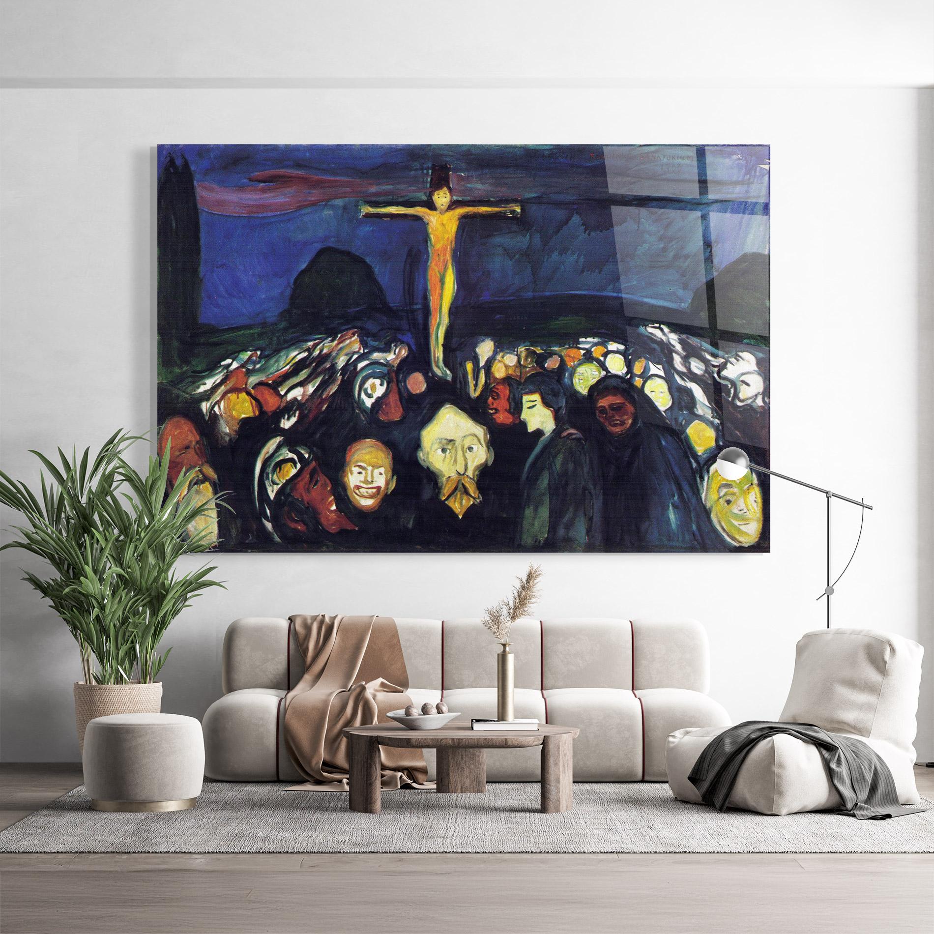 Стъклена картина Golgotha mockup 9