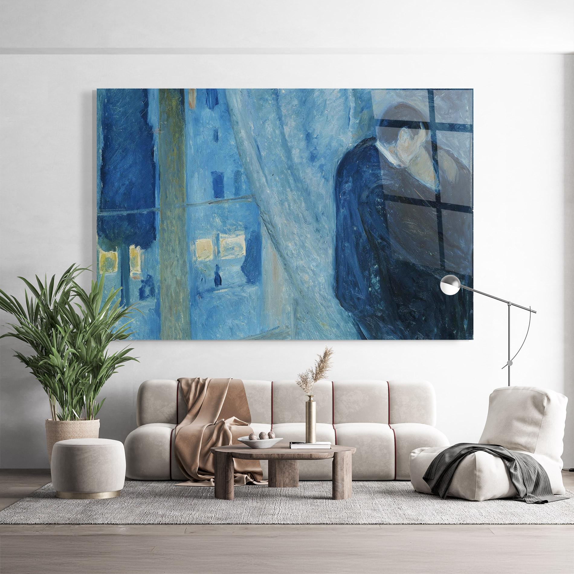 Стъклена картина Kiss By The Window mockup 9