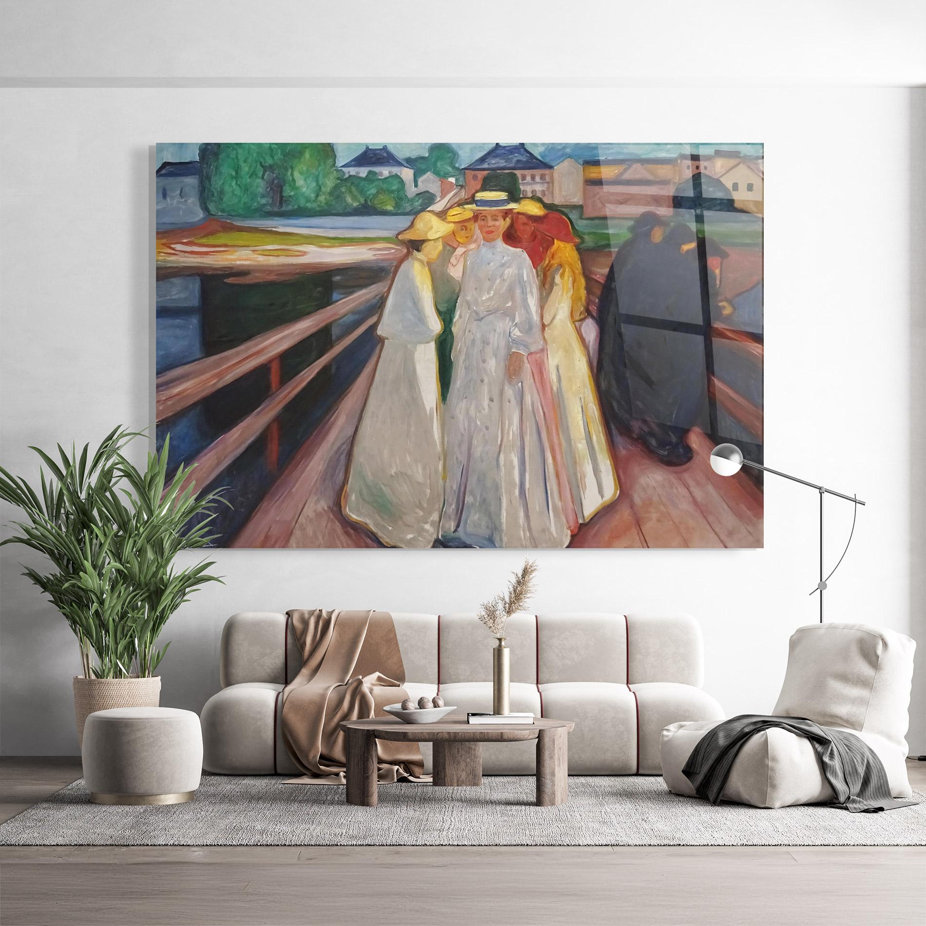 Стъклена картина Munch Art mockup 9