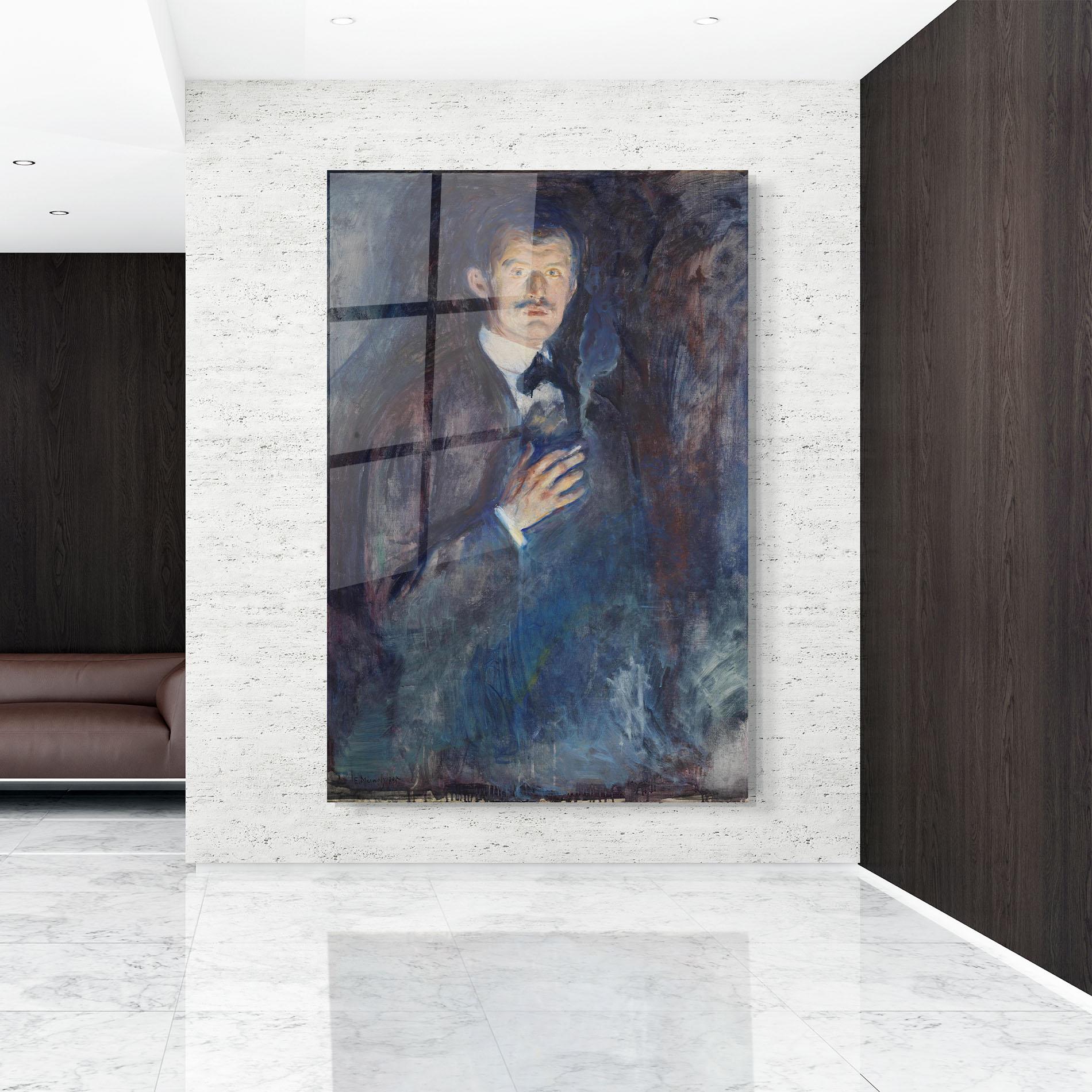 Стъклена картина Self Burning Cigarette mockup 9